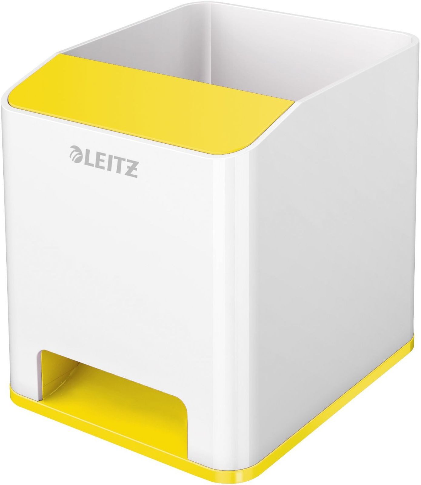 LEITZ Tischaufsatz Stifteköcher Wow Duo Colour Sound weiß/gelb (4 Stück)