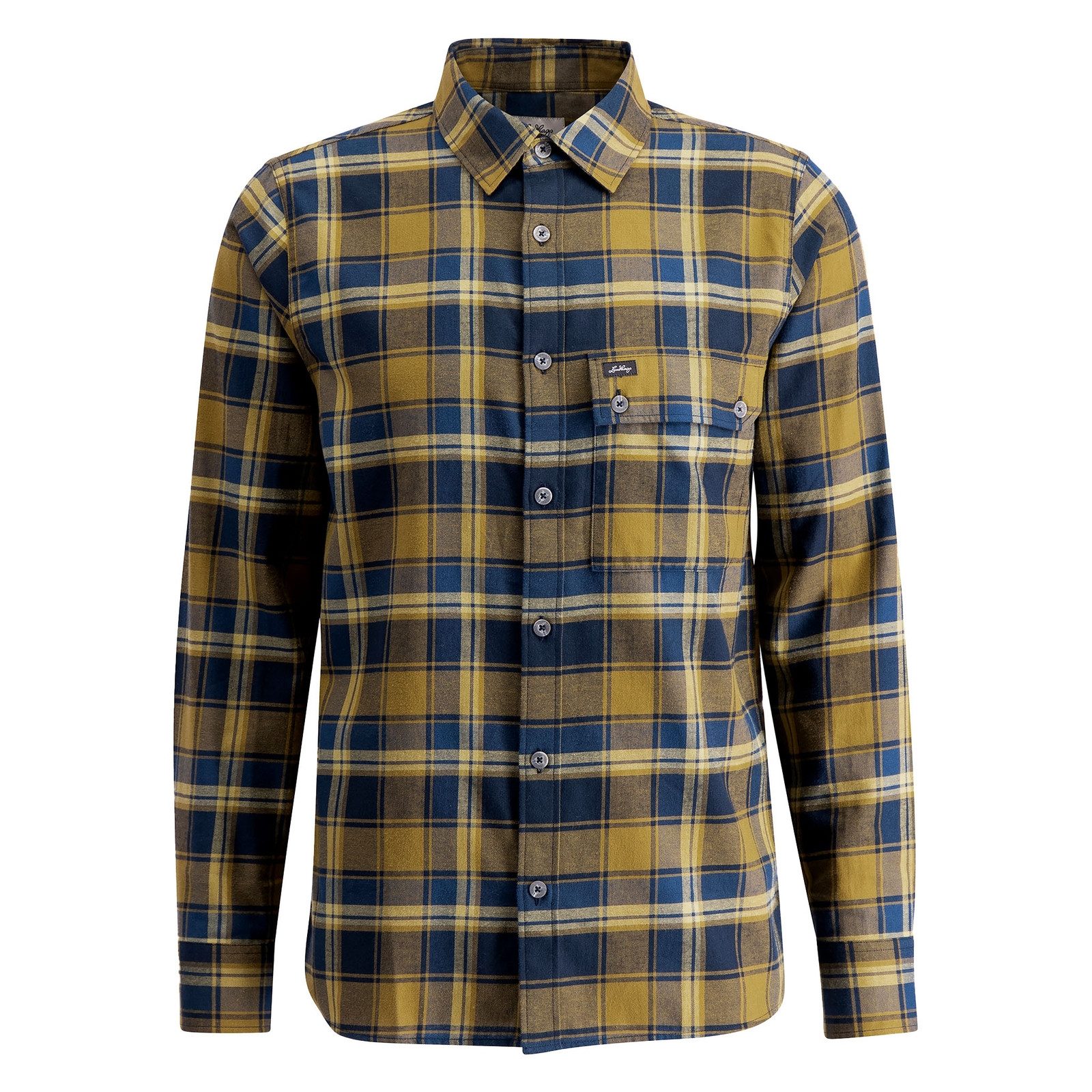 Lundhags Langarmhemd Järpen Plaid Flannel Shirt mit Brusttasche
