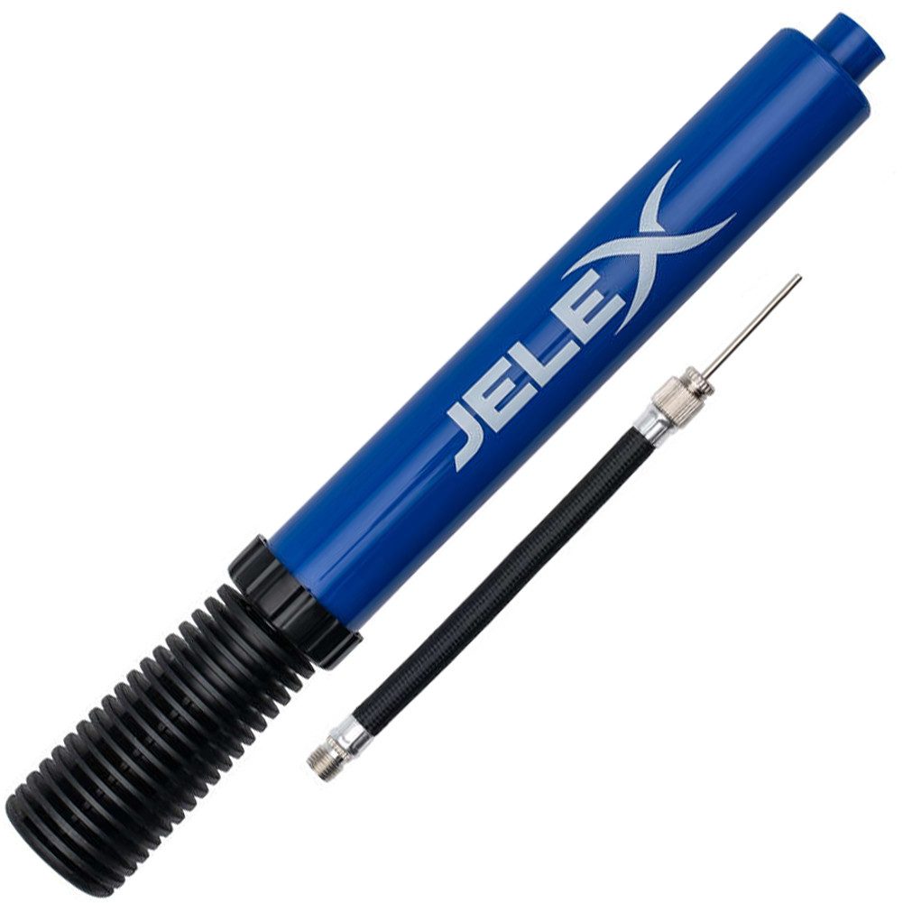 JELEX Luftpumpe Double Action Match Ballpumpe, mit flexiblen 12 cm-Verlängerungsschlauch und Metallnadel
