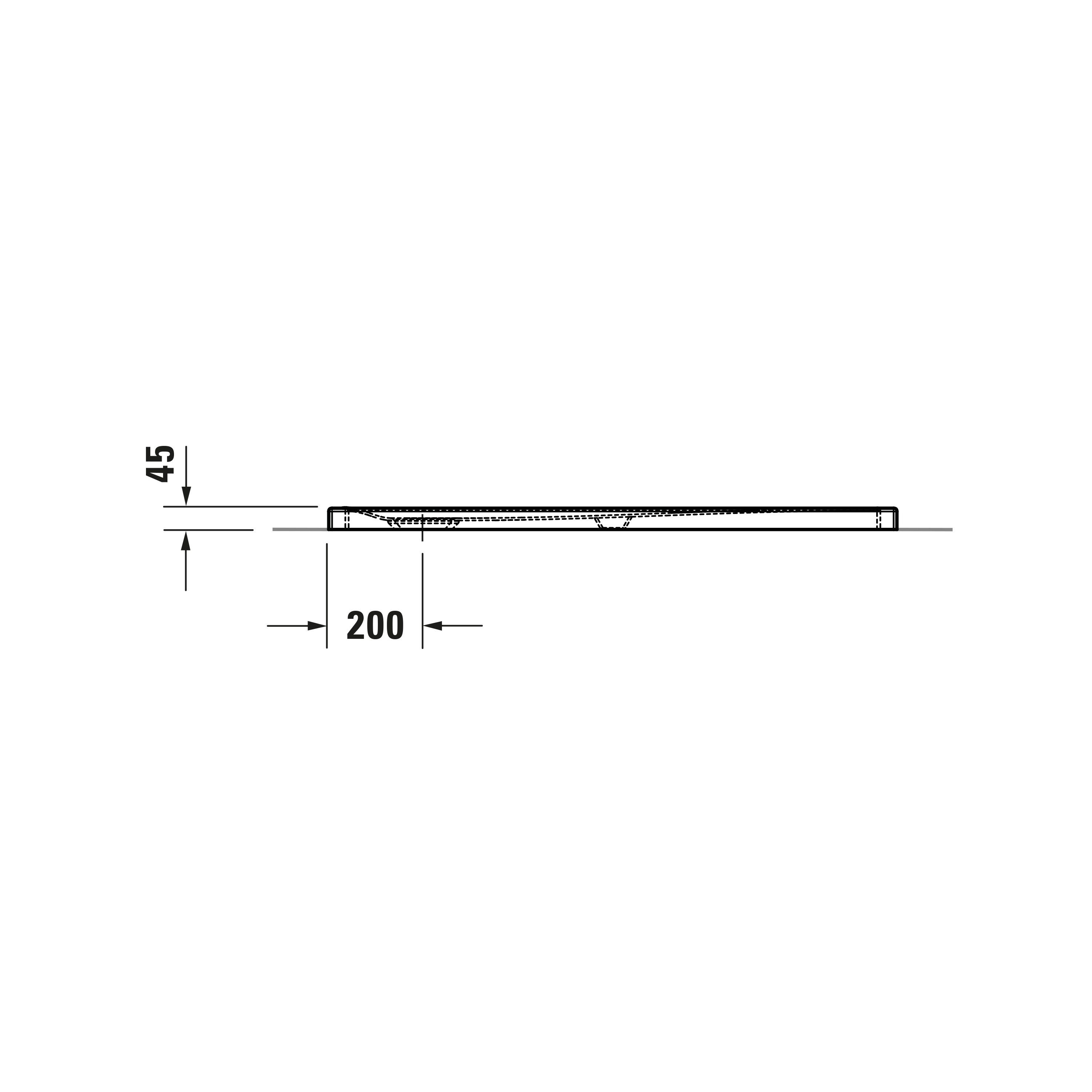 Duravit Duschwanne bodenbündig Tempano 1200 x 800 mm Rechteck Weiß, rechteckig, mit vormontierter Dichtmanschette