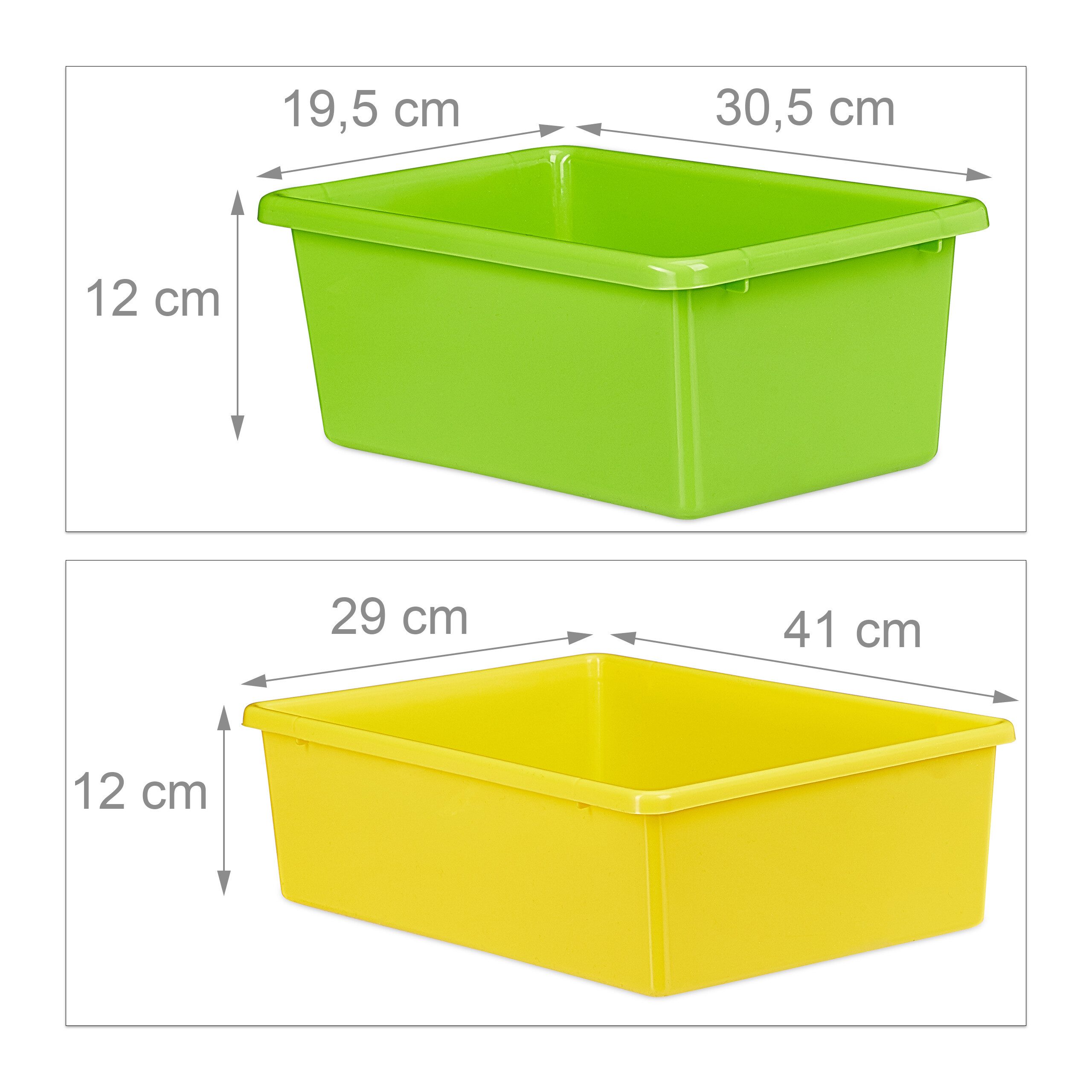 relaxdays Standregal Kinderregal mit Regalboxen, XL