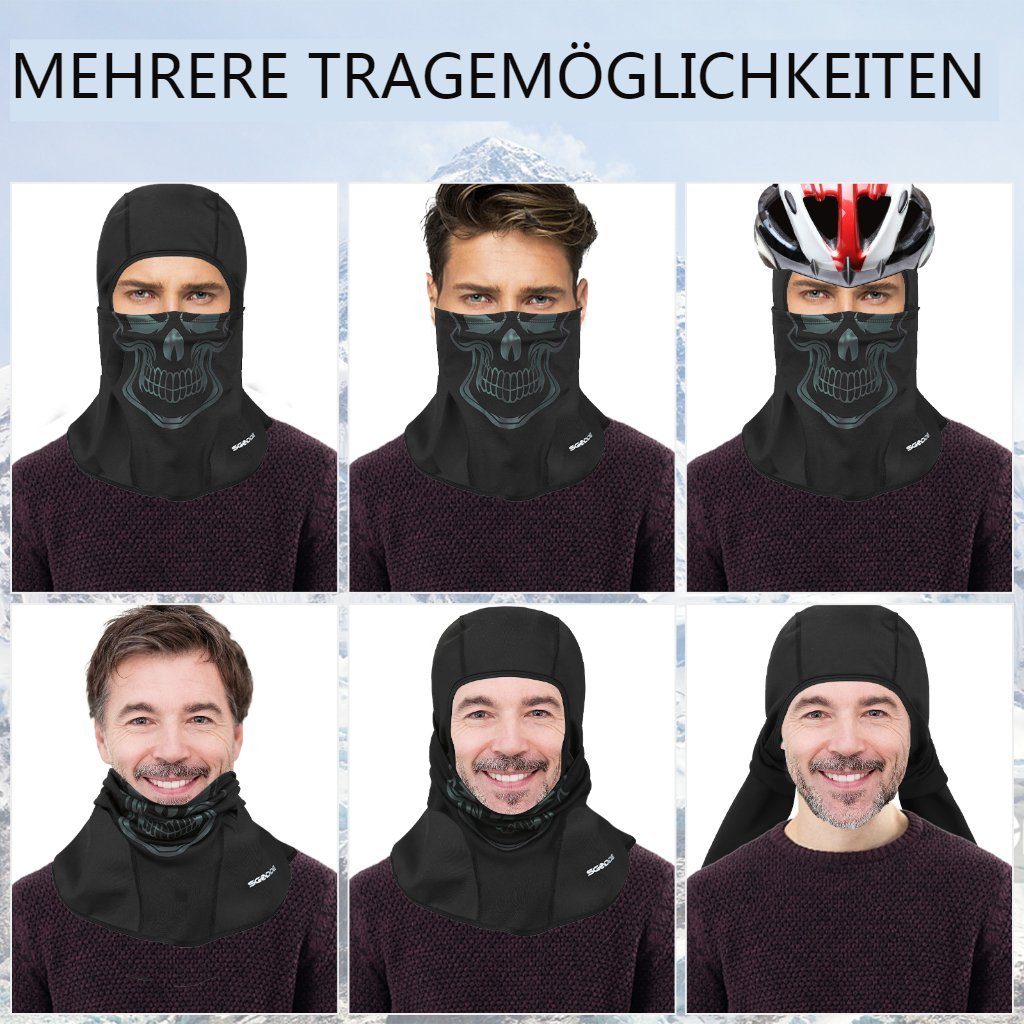 Fahrrad SGODDE Sturmhaube für Winddicht Verkleidungsmaske (Gesichtshaube Ski Winter) Motorrad
