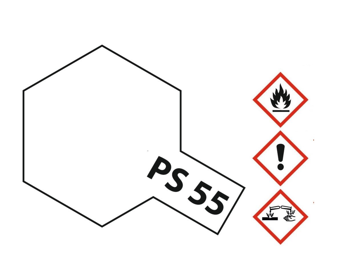 Tamiya Sprühfarbe Tamiya PS-55 Flat ClearSprühfarbe 100ml für Polycarbonat (Lexanfarbe