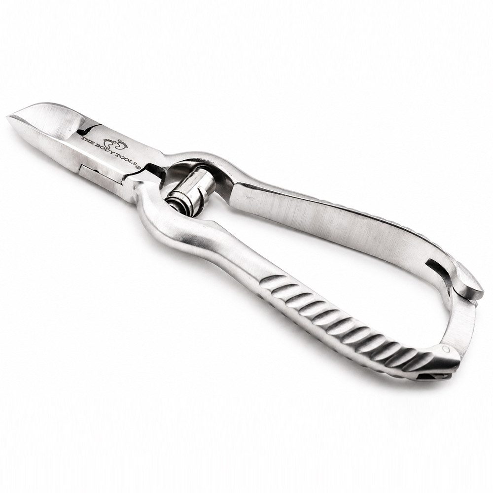 Haryali London Nagelzange Professionelle Nagelzange Edelstahl für eingewachsene & dicke Nägel, Packung, 1-tlg., 14 cm lang mit Schnipsel und hartem Nagelschneider
