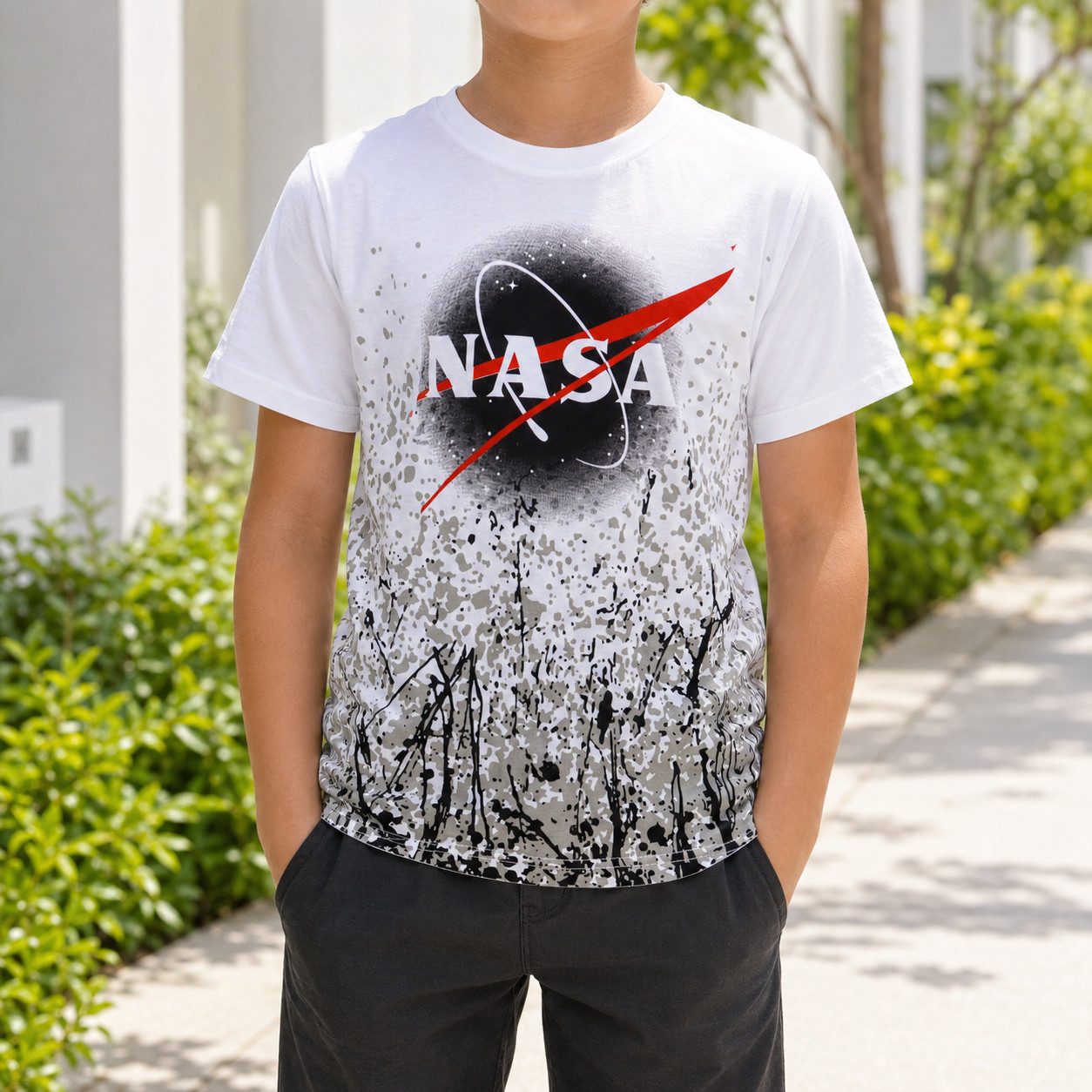 NASA Print-Shirt NASA Space Center Kinder Jungen T-Shirt Gr. 134 bis 164