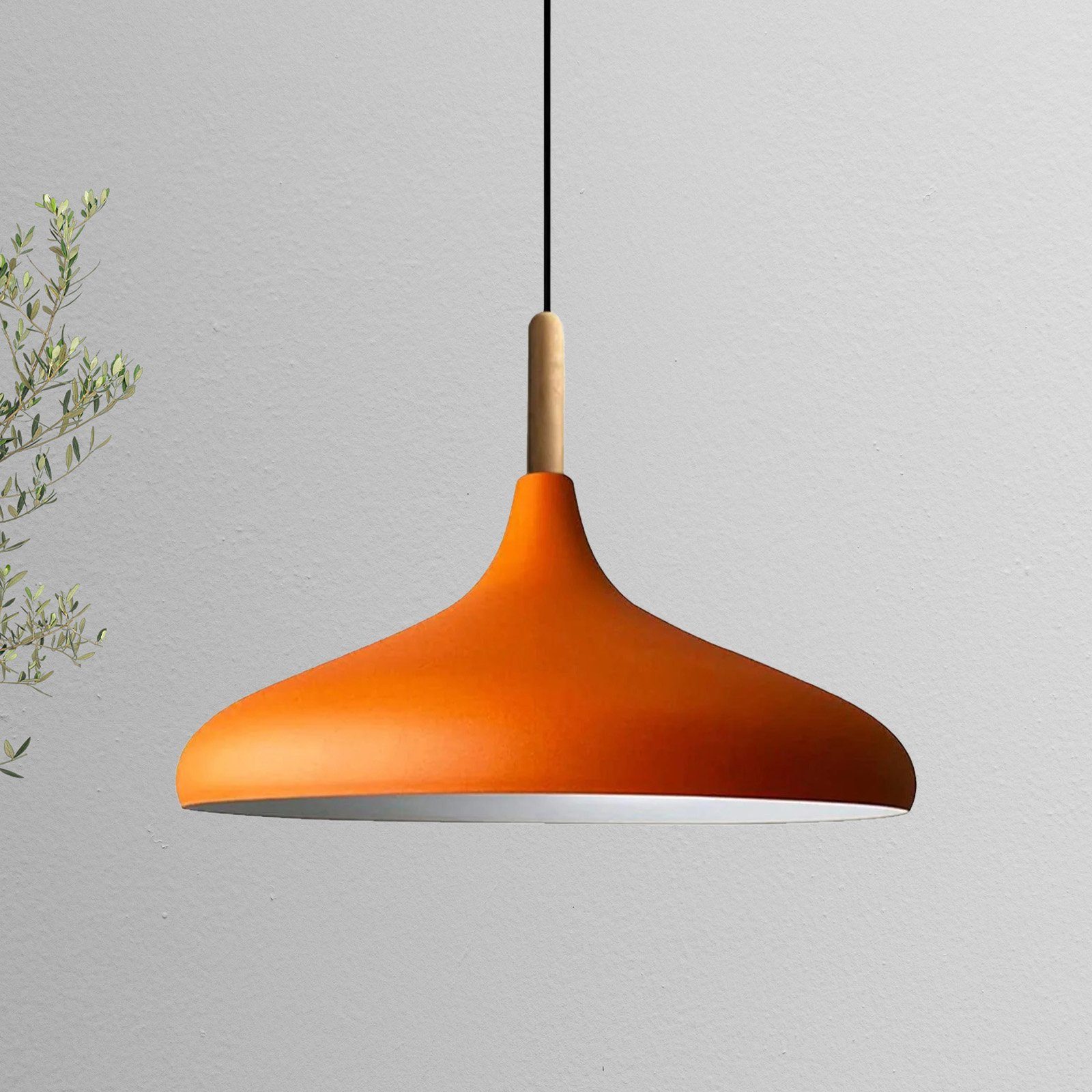 Bamyum Pendelleuchte Bamyum Pendelleuchte I Champion I Ø35 cm Holz-Metall E27 Moderne Lampe, ohne Leuchtmittel