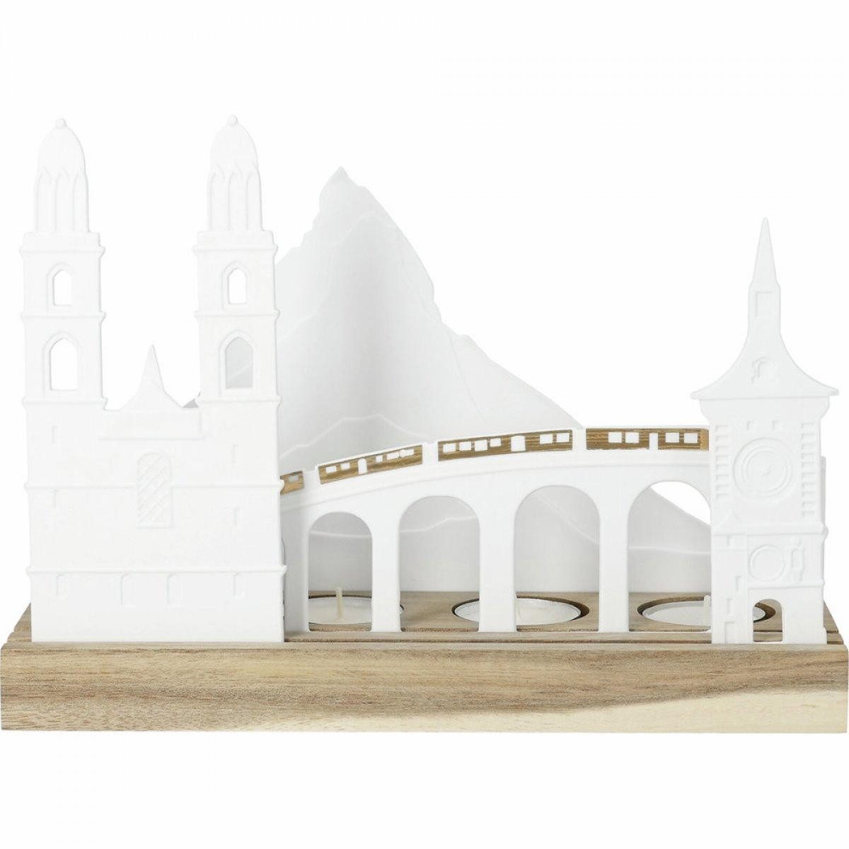 Räder Kerzenhalter Design Lichtobjekt Landsilhouette Schweiz