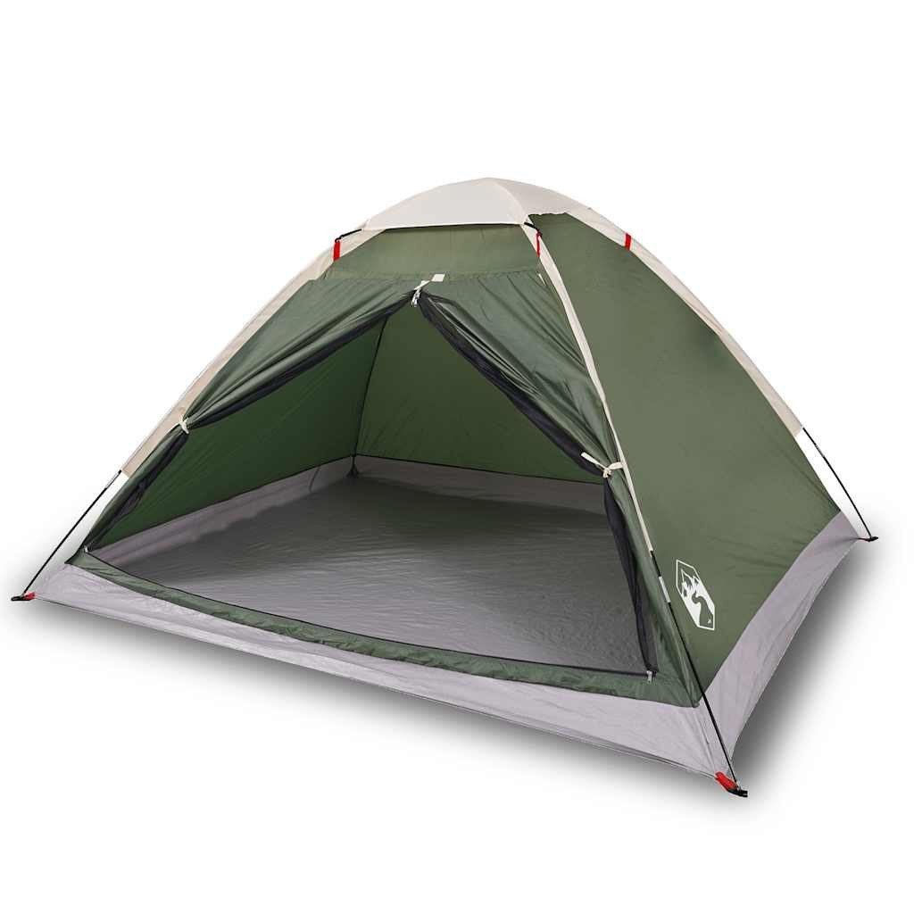 Kuppelzelt Kuppel-Campingzelt 4 Personen Grün Wasserdicht