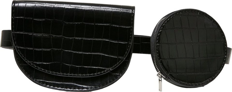 URBAN CLASSICS Handtasche Unisex Croco Synthetic Leather Double Beltbag (1- tlg)
