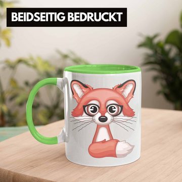 Trendation Tasse Fuchs Grafik Tasse Geschenk