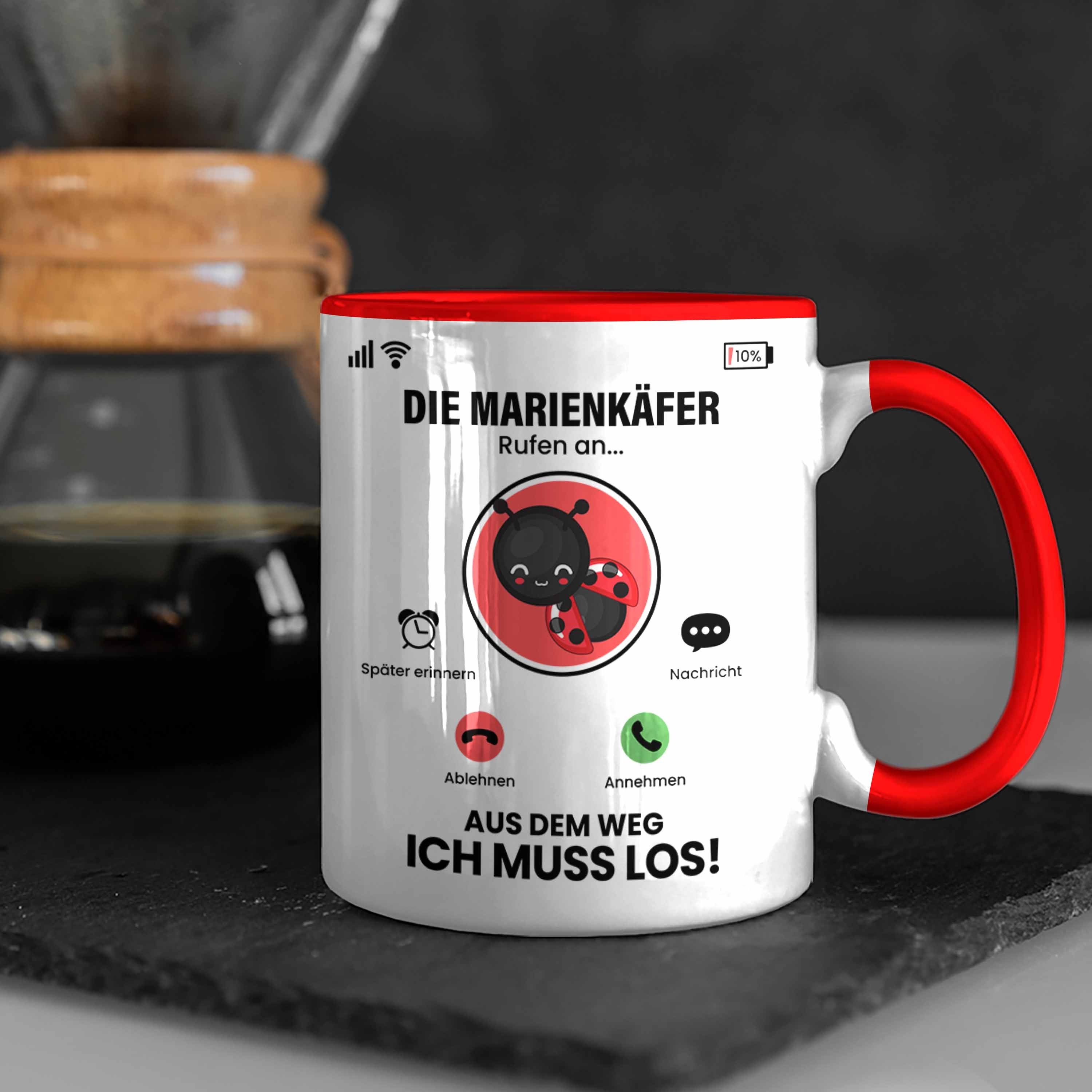 Züchter Tasse für An Trendation Geschenk Marienkäfer Tasse Besitz Marienkäfer Die Rot Rufen