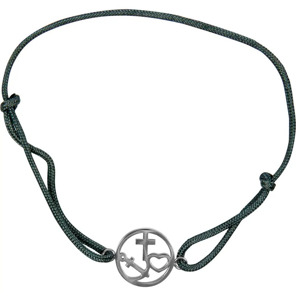 COPPENRATH DIE SPIEGELBURG Armband Armband – Armband mit Kreuz-Herz-Anker-Anhänger