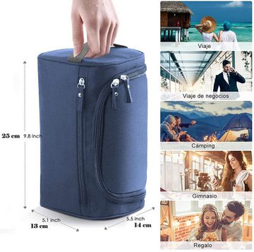 Avisto Kulturbeutel Kulturbeutel Reise Kulturtasche zum Aufhängen (25*13*14CM große Kapazität und mehrere Aufbewahrungsfächer, 1-tlg., wasserdicht Oxford Tuch), Toiletry Bag Hanging Bag Portable Travel Organizer mehrere Fächer