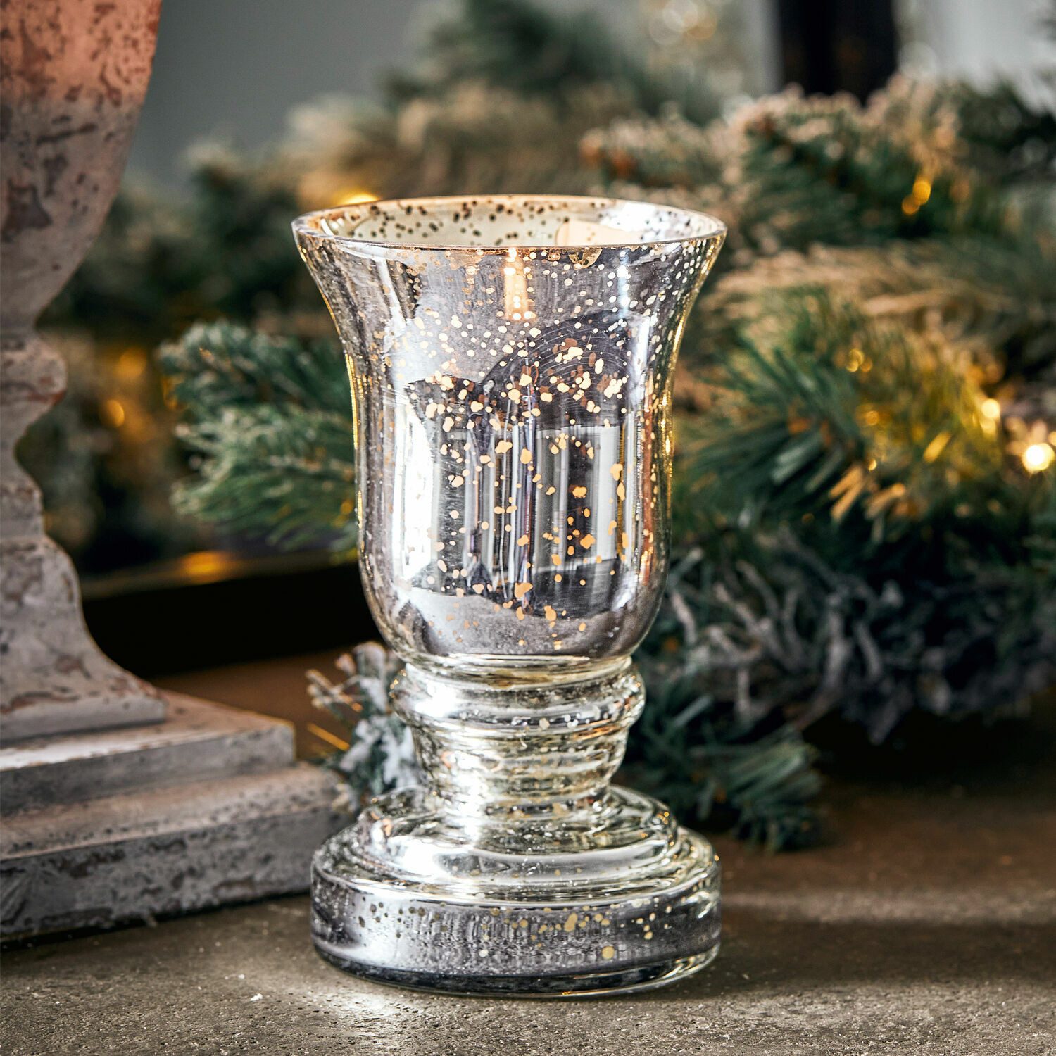 Mirabeau Windlicht Windlicht Catus antiksilber (kein Set, kein Set) günstig online kaufen