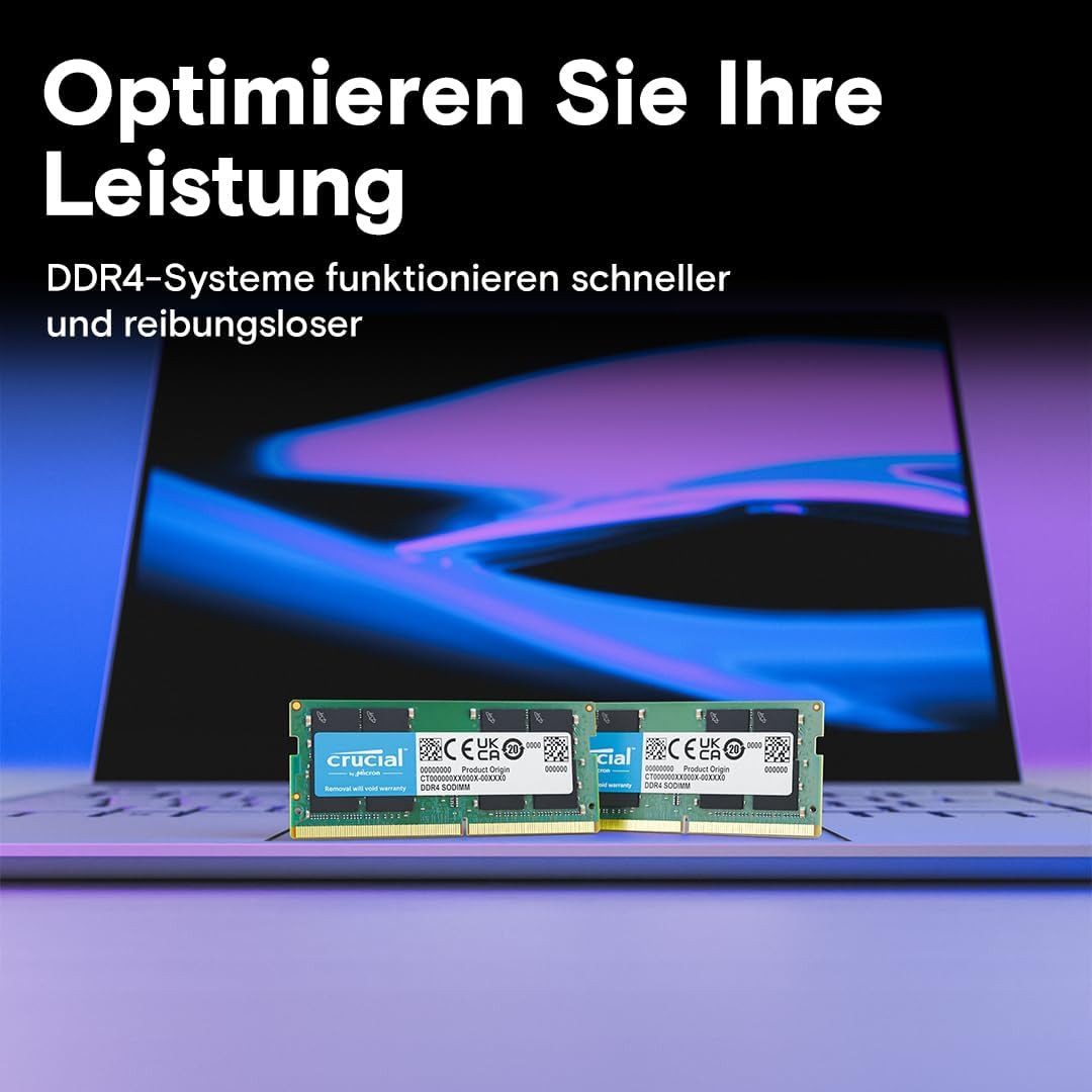 Crucial Crucial RAM 16GB DDR4 3200MHz CL22 Laptop-Arbeitsspeicher