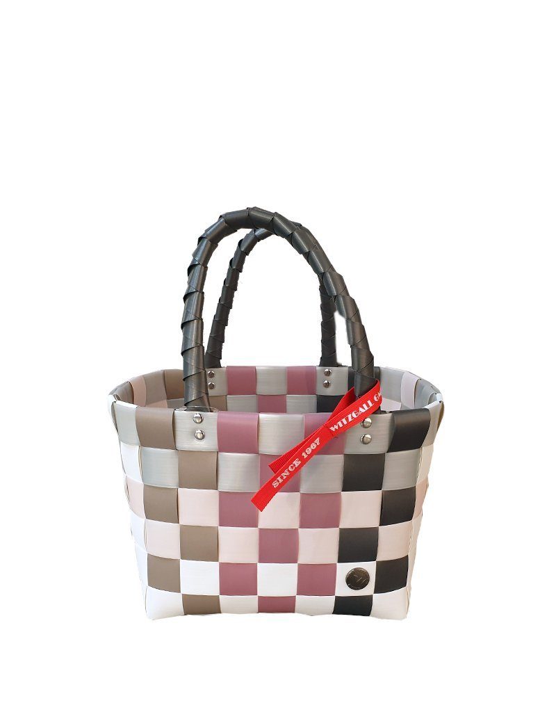 Witzgall Einkaufskorb Witzgall ICE BAG Mini Shopper 5008-32, Einkaufstasche  rosa-grau-pastell, robuster, recycelter Kunststoff