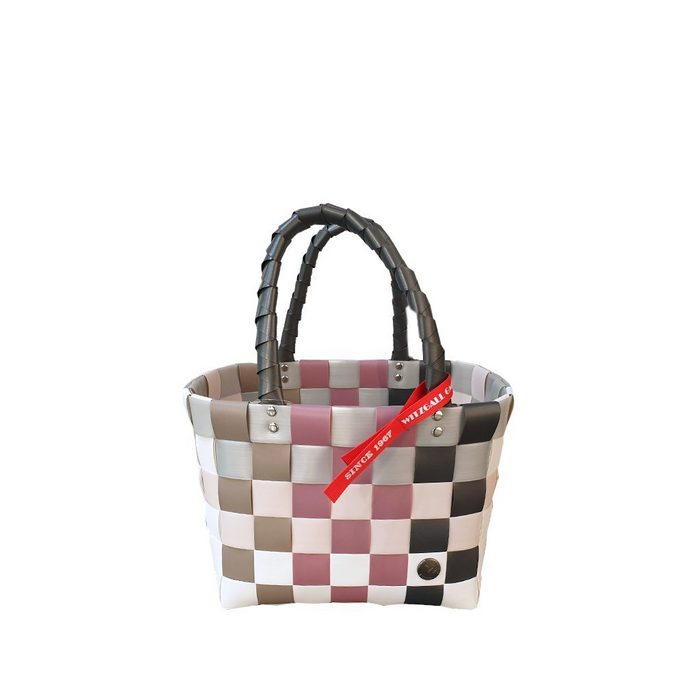 Witzgall Einkaufskorb Witzgall ICE BAG Mini Shopper 5008-32 Einkaufstasche rosa-grau-pastell robuster recycelter Kunststoff