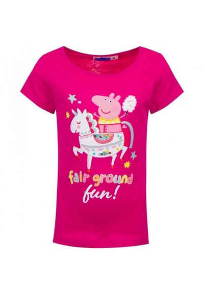 Peppa Pig T-Shirt Peppa Fair Ground Fun Mädchen Kurzarm-Shirt Oberteil