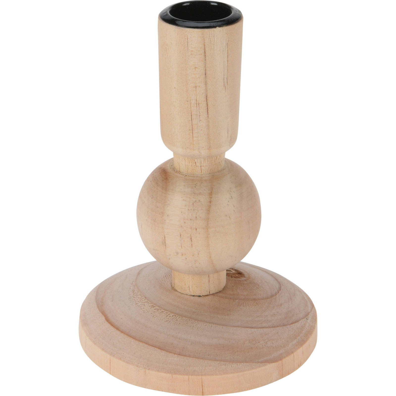 Home & styling collection Kerzenhalter Kerzenständer aus Holz, H. 13 cm (Kerzenhalter)