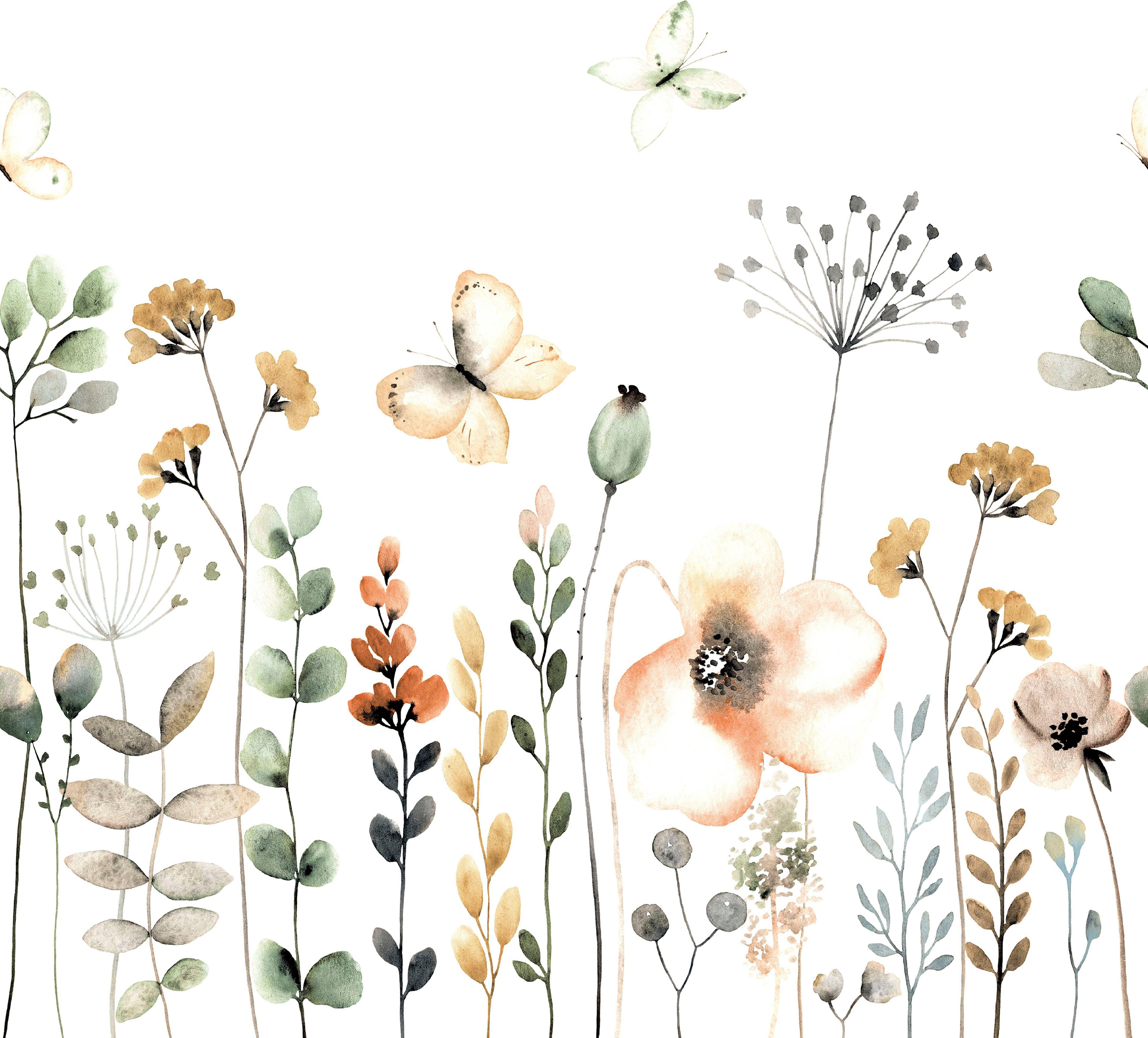 Rasch Vliestapete Bambino XIX, glatt, floral