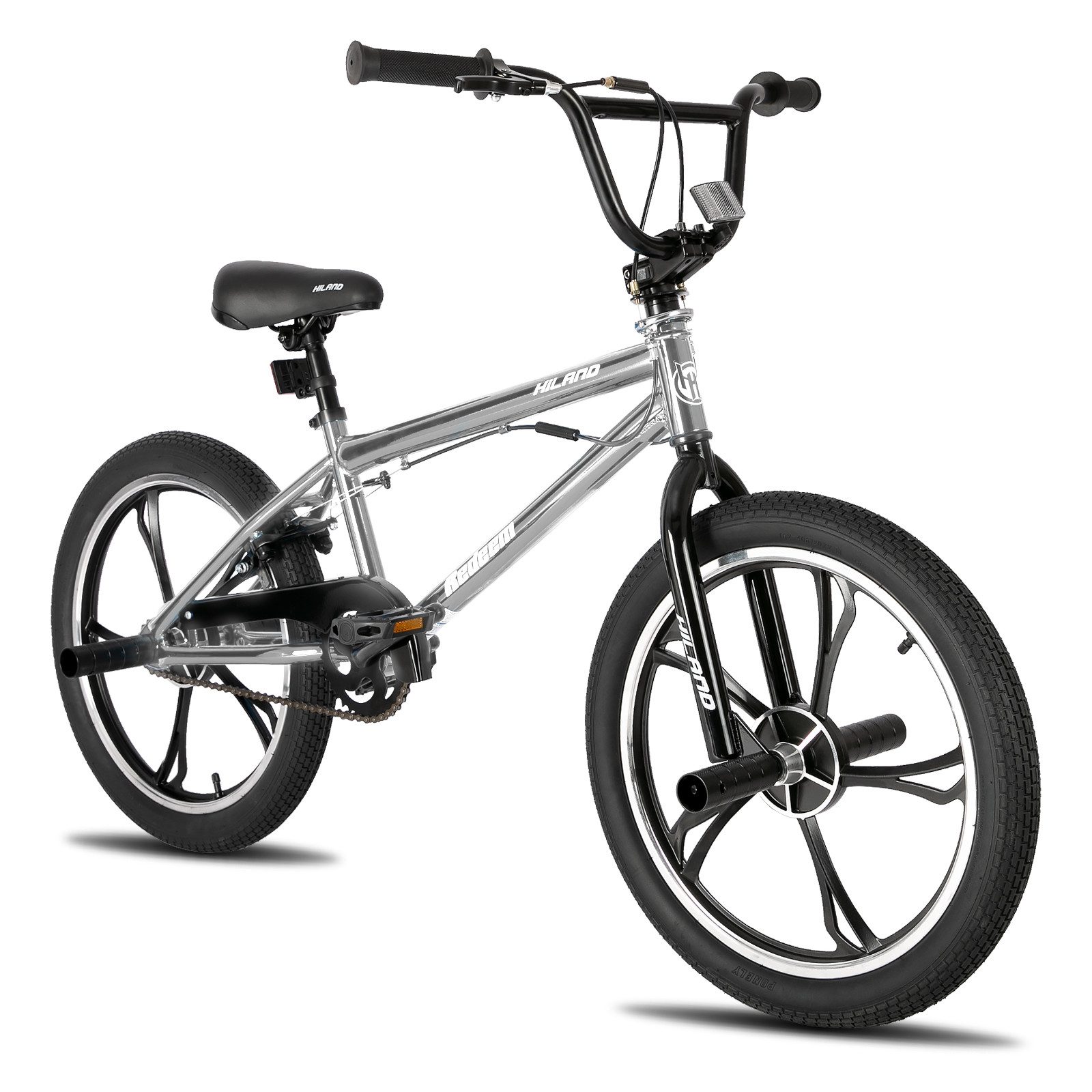 HILAND Велосипеды BMX-Rad 20 Inch 5 Spoke Kids Велосипеды BMX Bike for Boys Girls Ages 5-12, 360 Degree Rotor Freestyle, 4 Pegs Single Speed