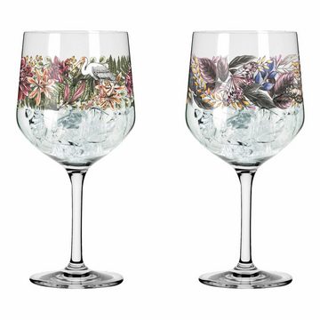 Ritzenhoff Cocktailglas Schattenfauna Gin-Kelch 2er-Set 001, Kristallglas, Made in Germany