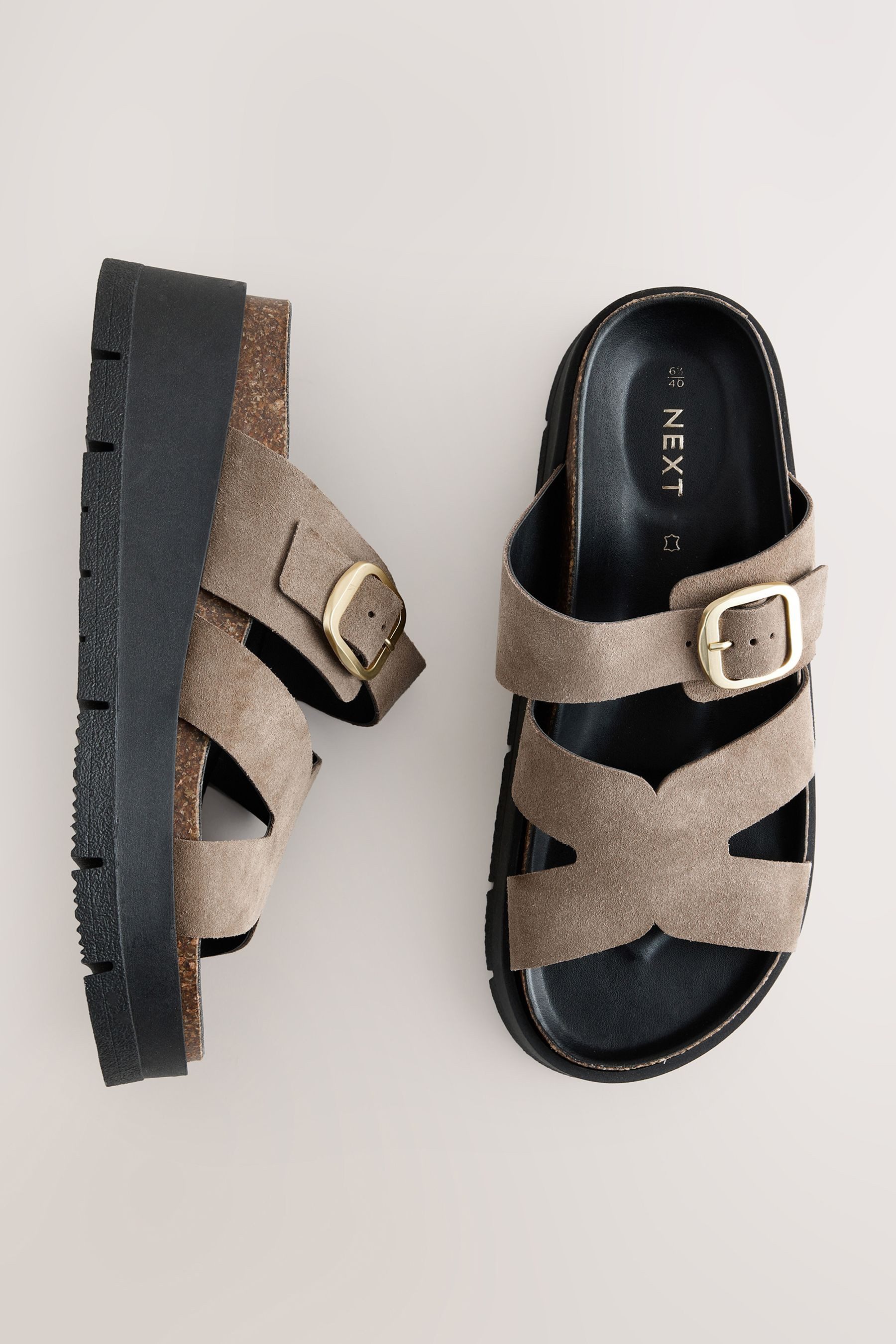 Next Forever Comfort® Keilabsatzschuh mit Riemen Pantolette (1-tlg)
