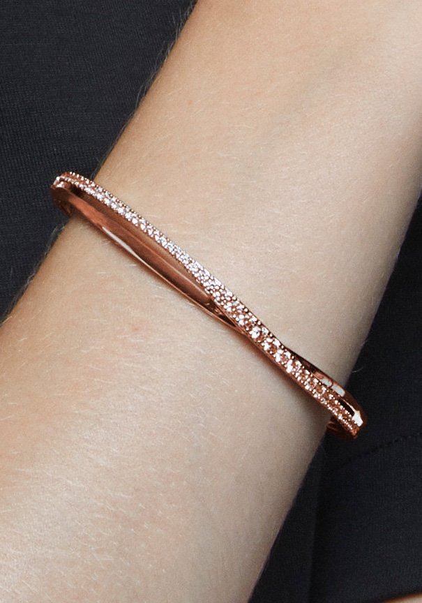Swarovski Armreif Twist, mit Swarovski® Kristall