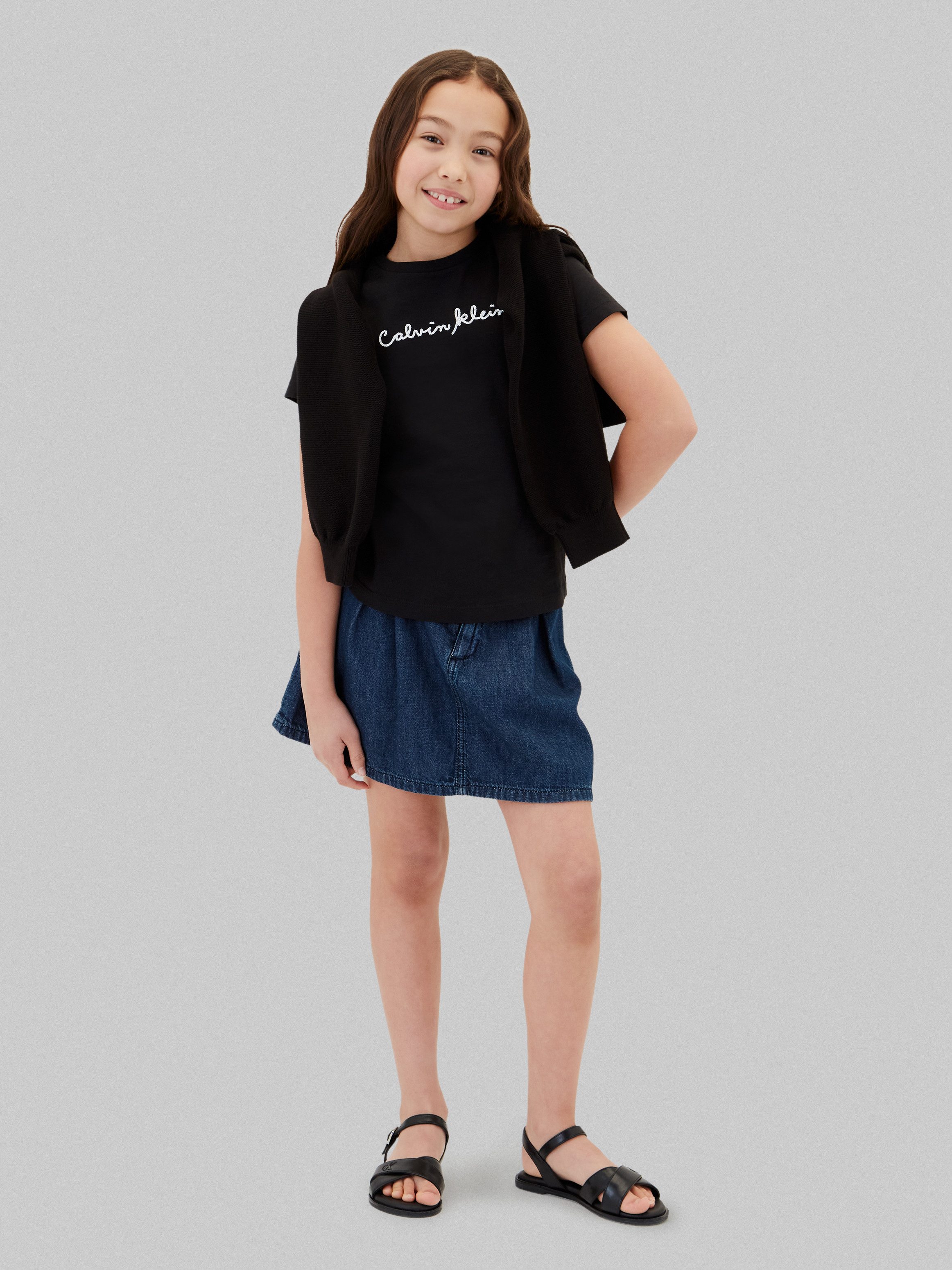 Calvin Klein Jeans T-Shirt Rundhalsausschnitt, Slim Fit, reine Baumwolle – Bild 2 von 5