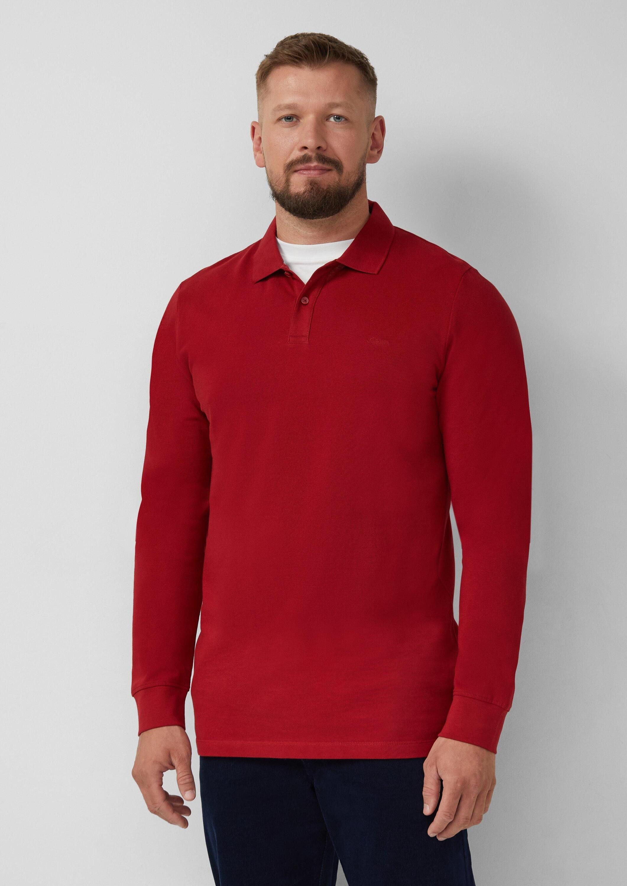 Langarmshirt Polo-Shirt