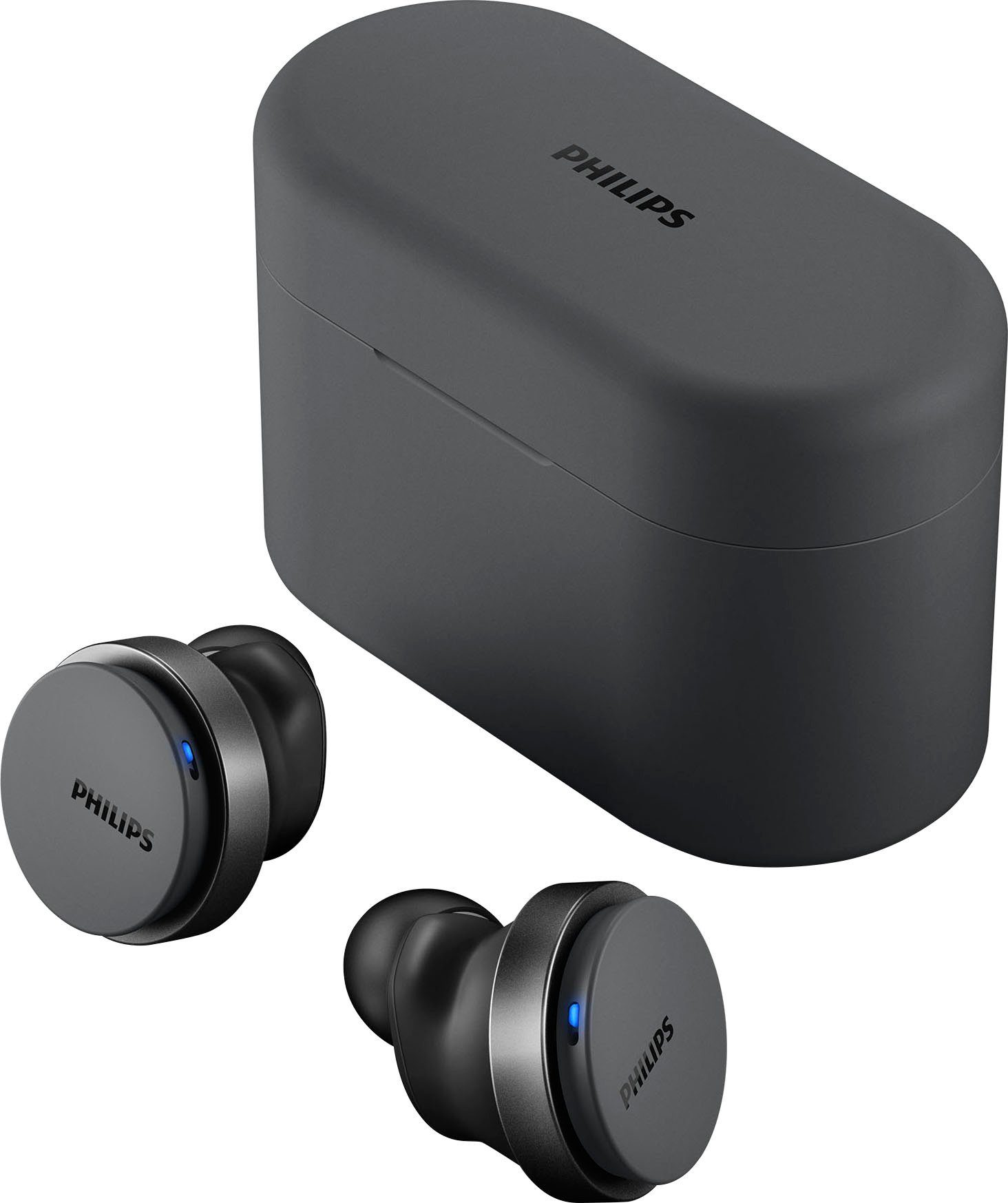 Philips TAT8506 wireless und Bluetooth, HFP) Anrufe AVRCP schwarz für Steuerung A2DP Musik, Pro, In-Ear-Kopfhörer True (Noise-Cancelling Wireless, Bluetooth, integrierte