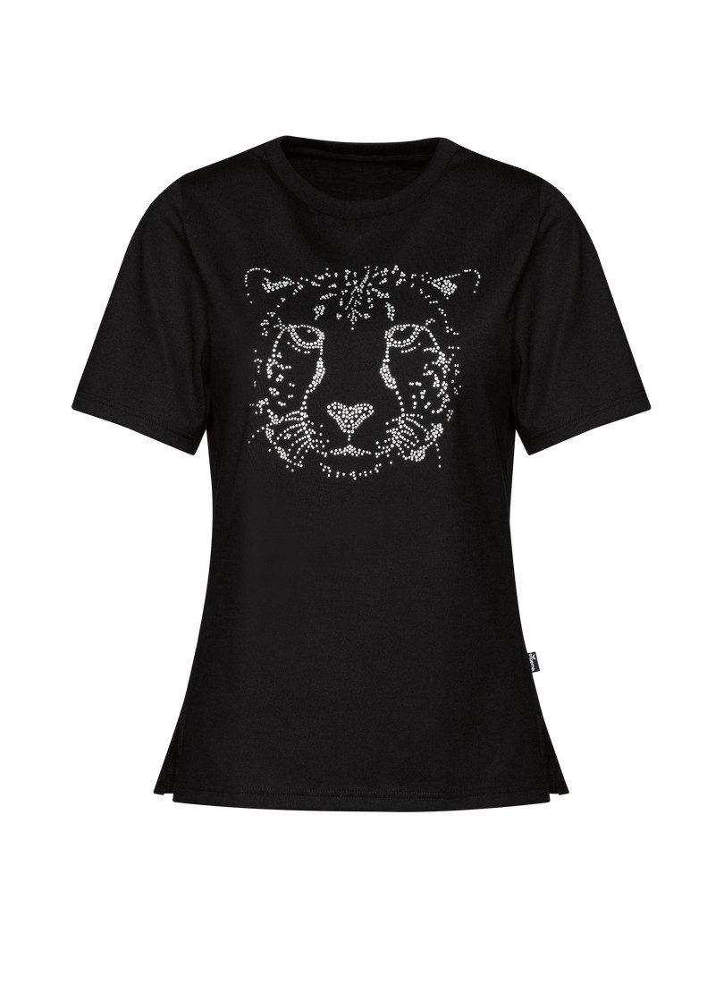 Trigema T-Shirt TRIGEMA T-Shirt mit glitzerndem Leopardenprint (1-tlg) günstig online kaufen
