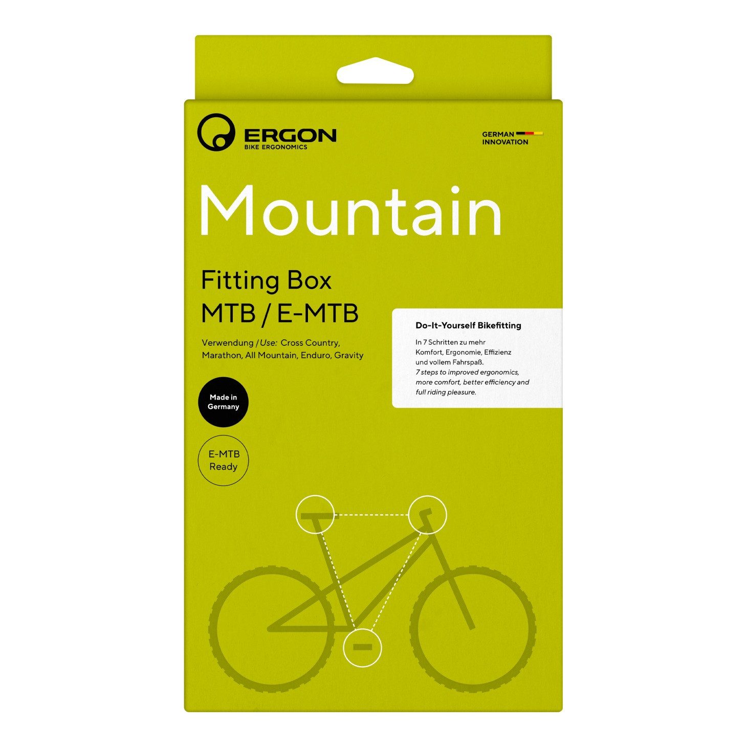 Ergon Fahrrad-Montageständer Ergon Fitting Box MTB / E-MTB Mountainbike Ergonomie Einstellung
