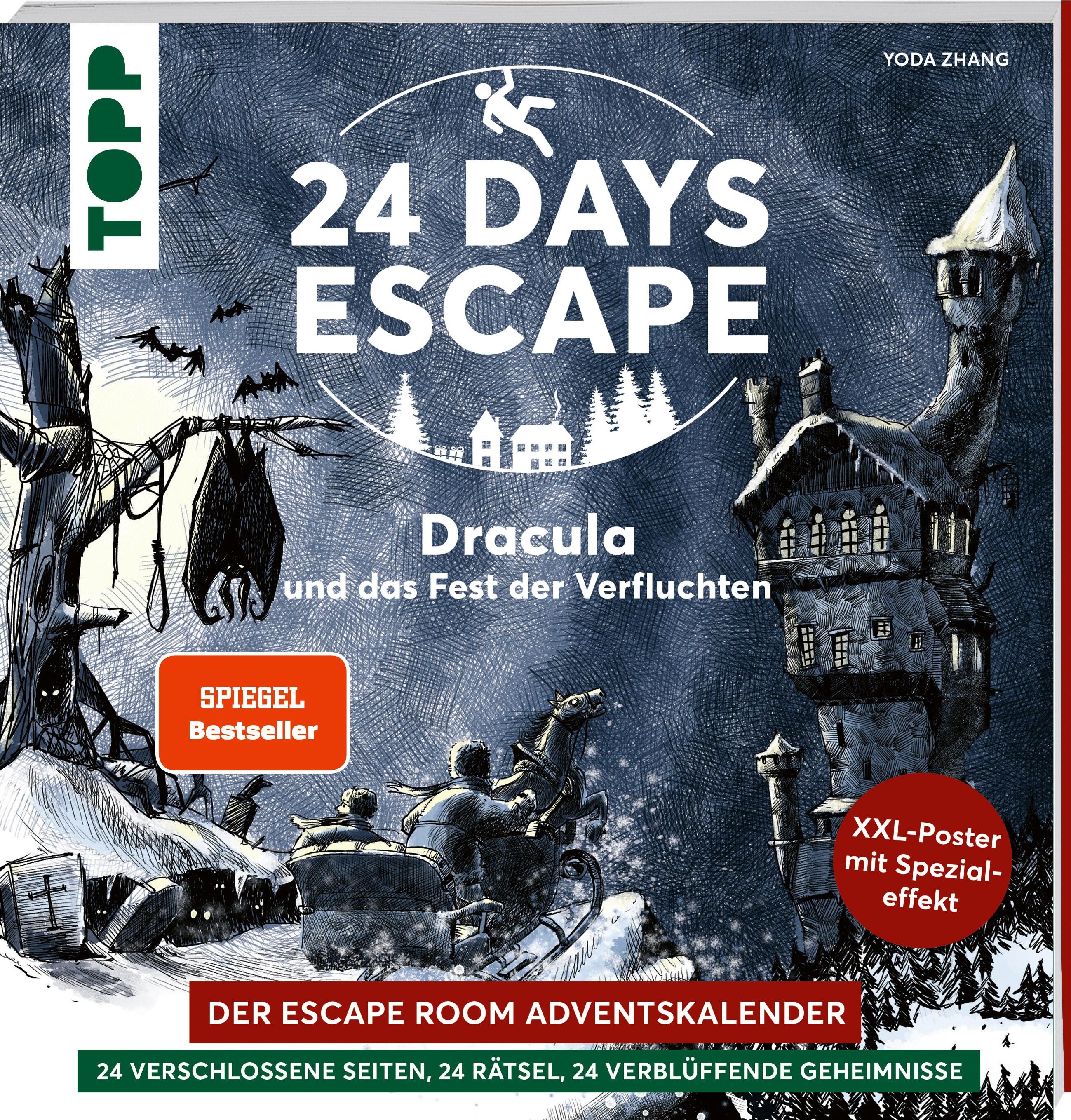 frechverlag Adventskalender 24 DAYS ESCAPE - Der Escape Room Adventskalender: Dracula und das F...