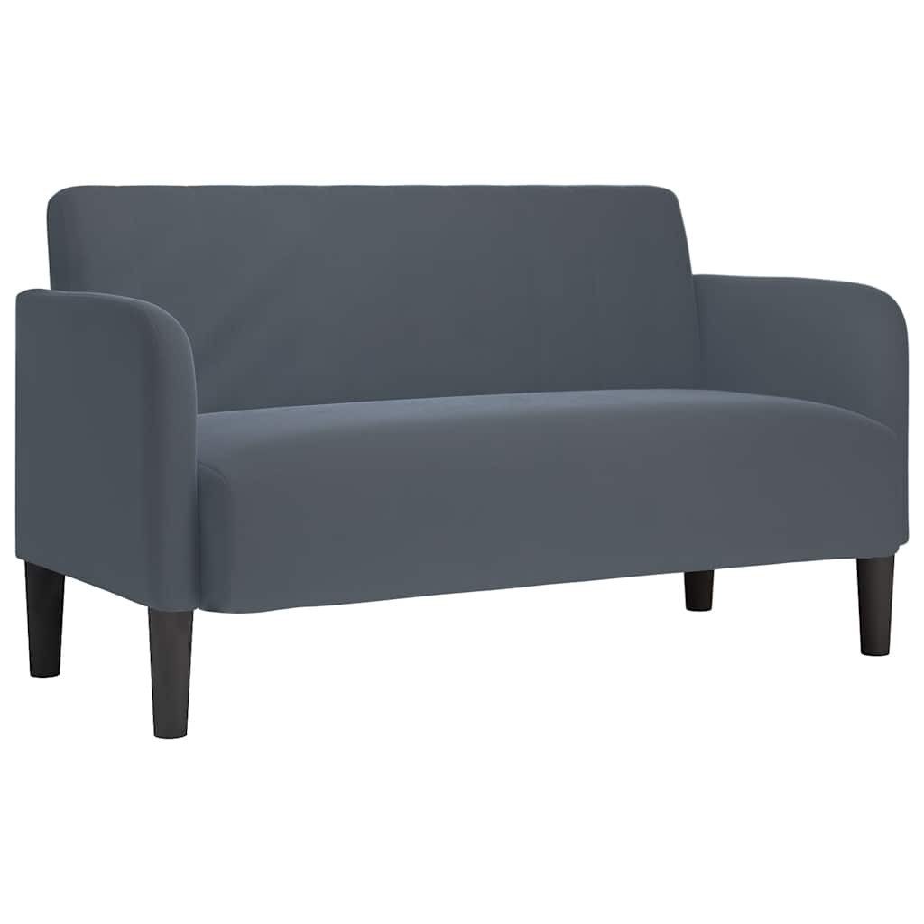 vidaXL Sofa Zweisitzer-Sofa Dunkelgrau 109 cm günstig online kaufen