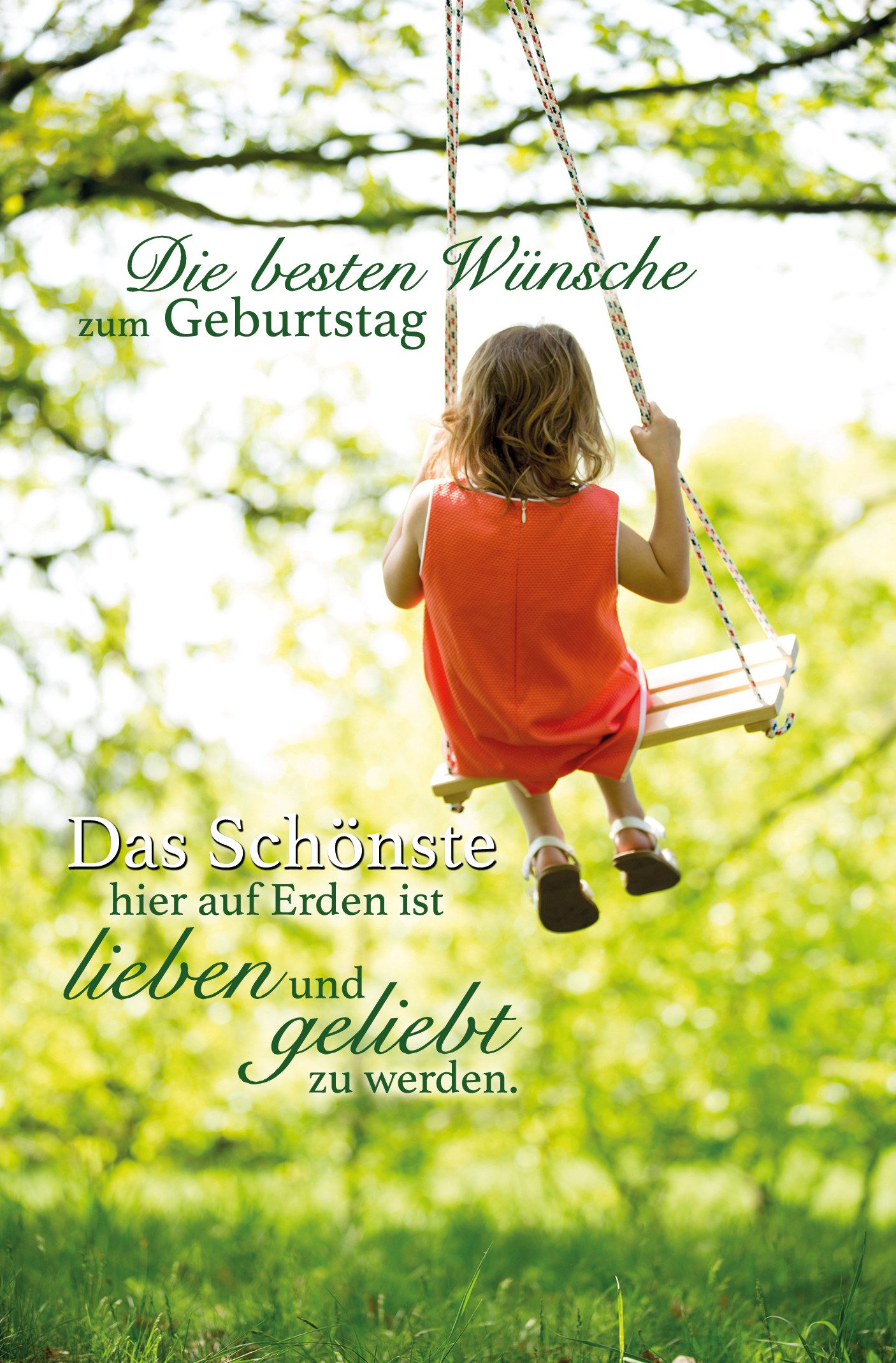 Grußkarten Geburtstag - Glückwunschkarte im Format 11,5 x 17 cm mit Umschlag