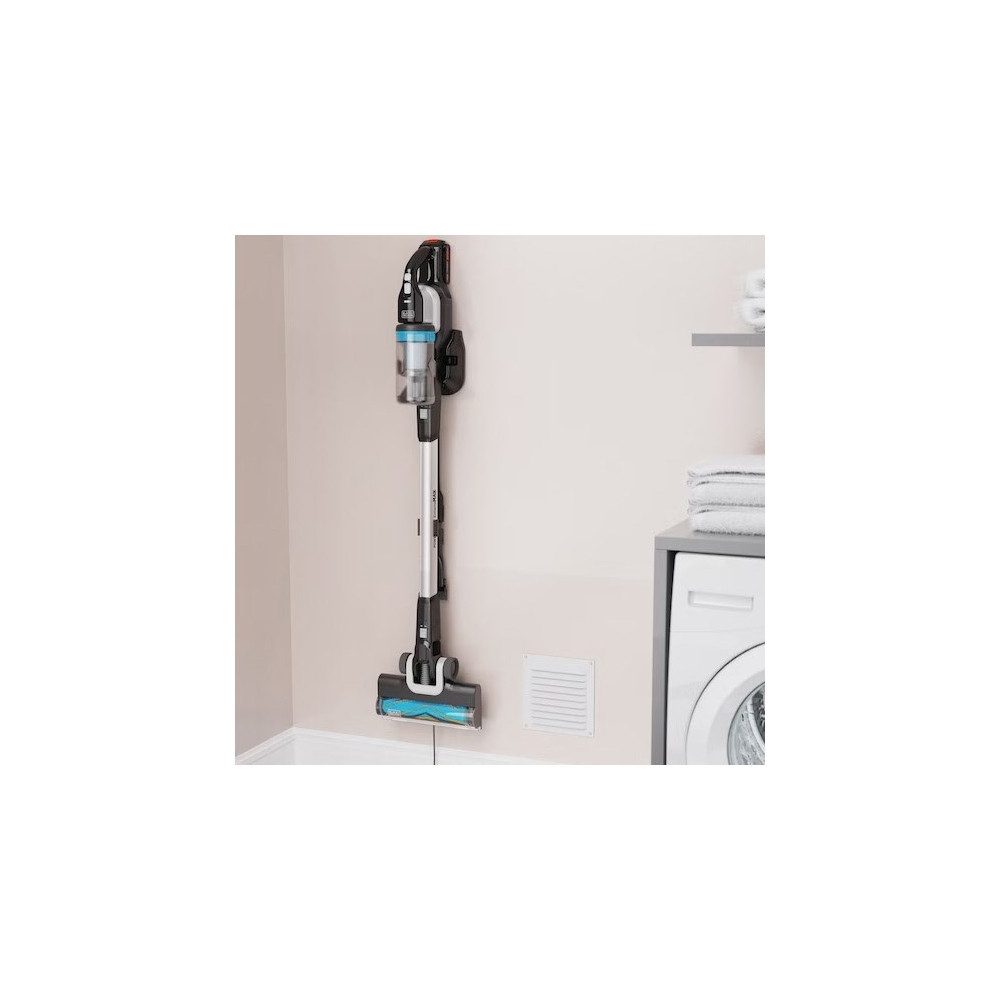 Stanley by Black & Decker Akku-Stielstaubsauger Black & Decker Akku-Stielstaubsauger für Tierhaare, Wandhalterung inkl. Ladestation