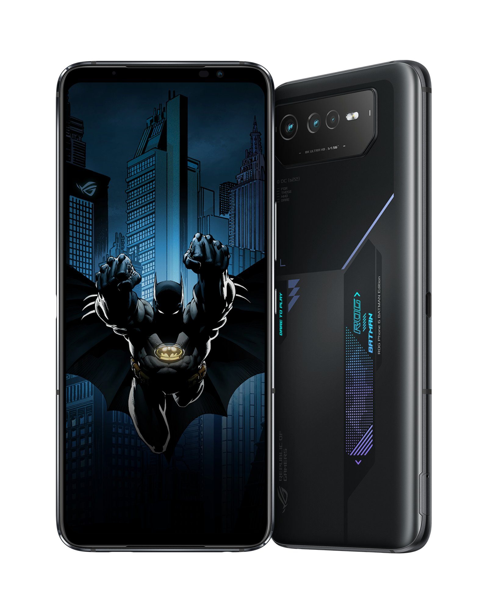 Asus ROG Phone 6D Batman Edition Smartphone (17,20 cm/6.78 Zoll, 50 MP Kamera, Gaming Smartphone, Batman Edition)