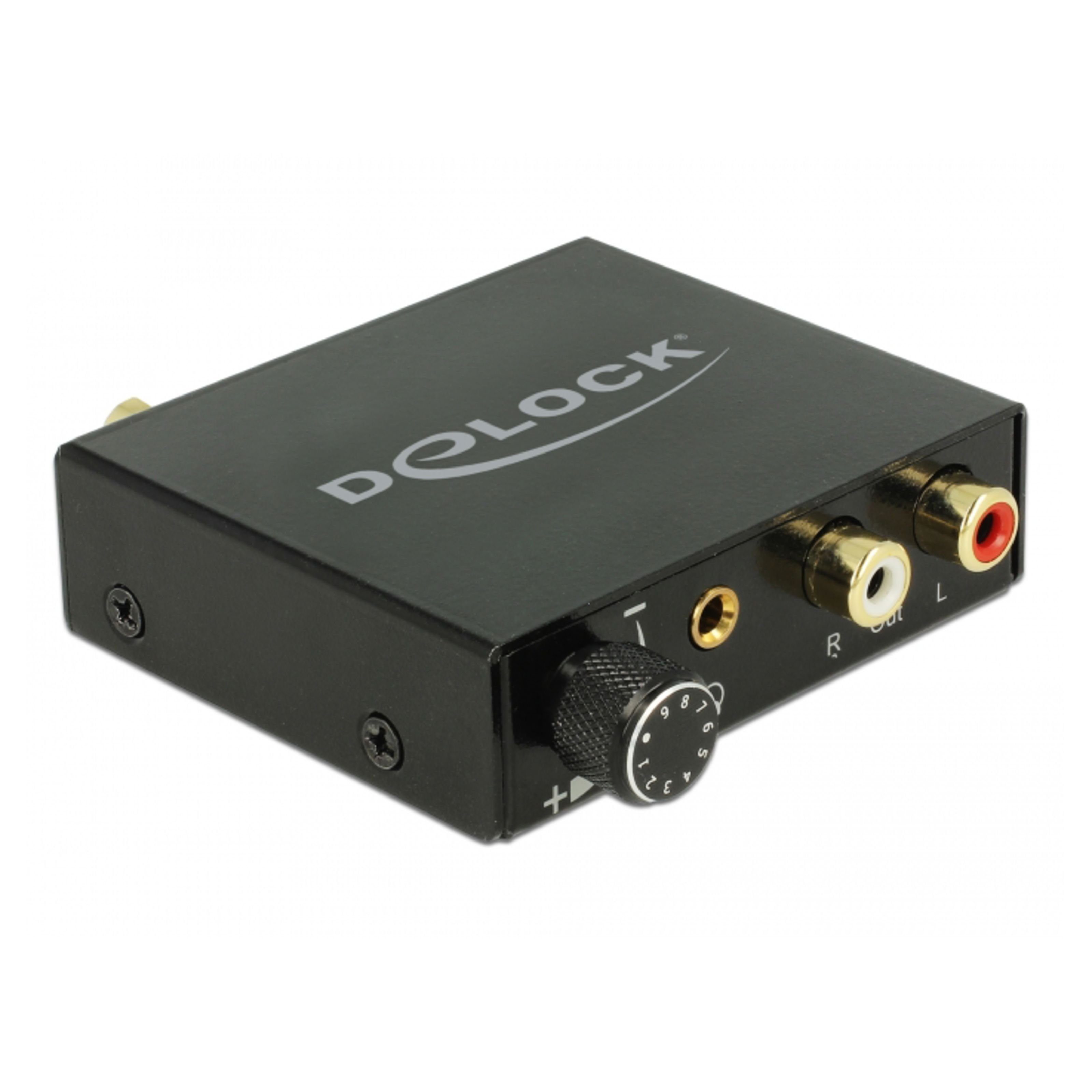 Delock Audio-Wandler, (DA-Converter + Headphone Amp, Audio Wandler, Digitalwandler), DA-Converter + Headphone Amp - Digitalwandler
