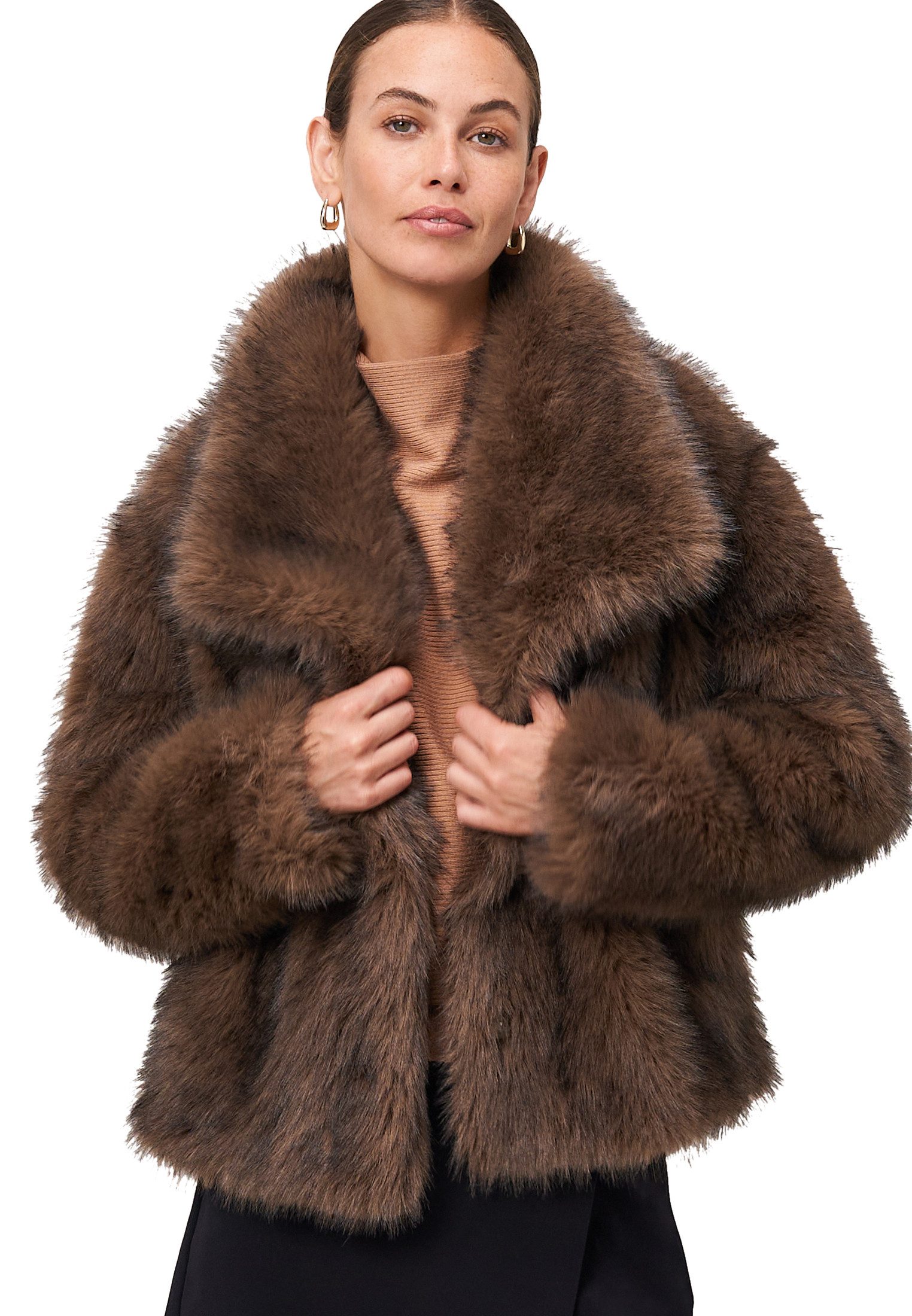 Zero Fieldjacket Damen Jacke in Felloptik günstig online kaufen