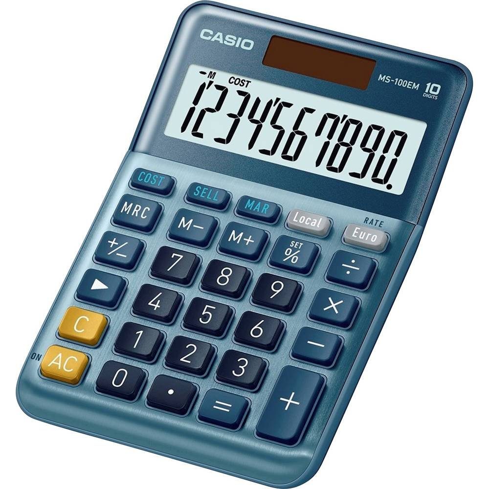 CASIO Taschenrechner Tischrechner 10-stellig, Währungsumrechnung