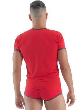 Geronimo T-Shirt Erotic Mission T-Shirt mit Nieten Red M (Polyamid)