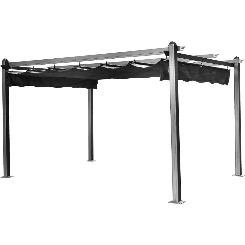 Hecht Pergola HECHT Pergola Garten 4x3 m Aluminium mit Polyester-Dach, (HECHT Pergola Garten 4x3 m Aluminium mit Polyester-Dach, HECHT Pergola Garten 4x3 m Aluminium mit Polyester-Dach)