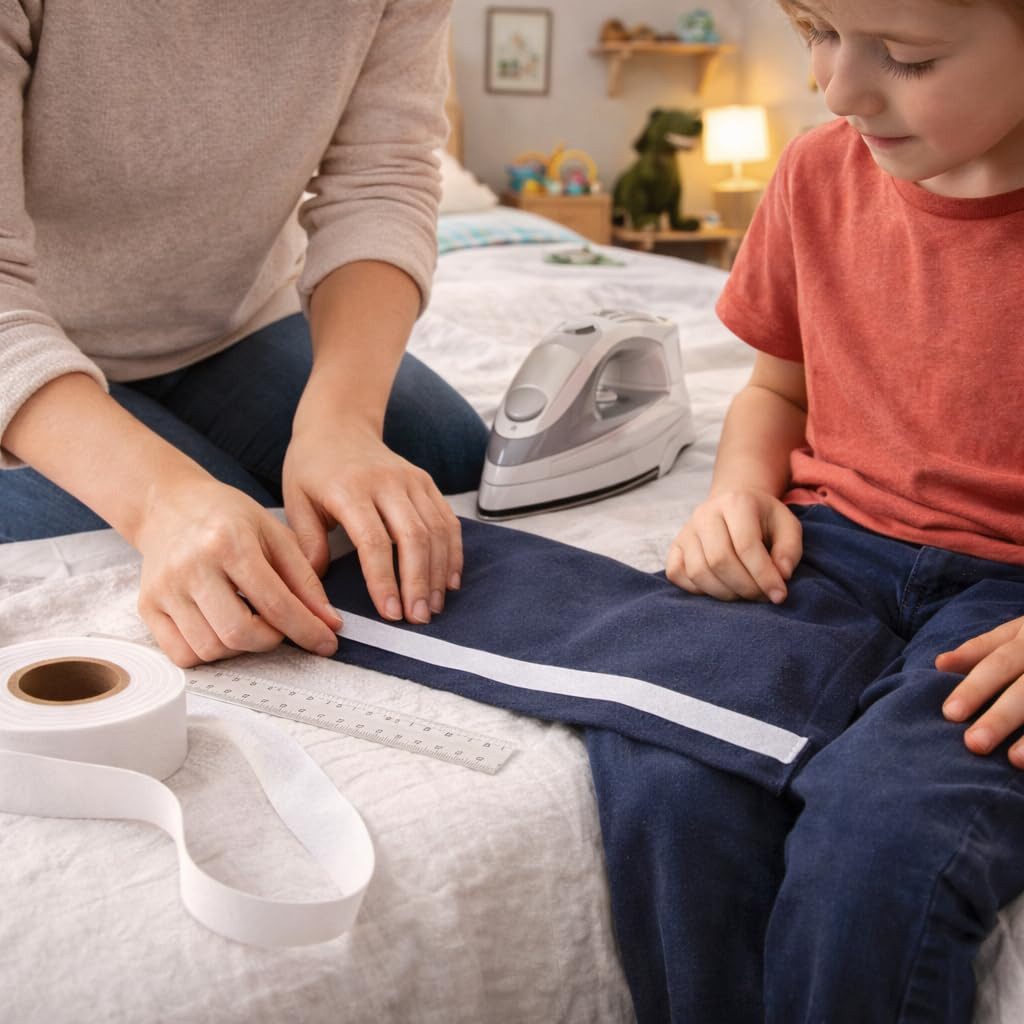 Everhomely® Versteifungsband 1x Saumband zum Auf Bügeln - 30 Meter & 60 GSM - Nähen Nähzubehör, Bügeln, (Packung, 1-St., 1 Stück), Waschfest