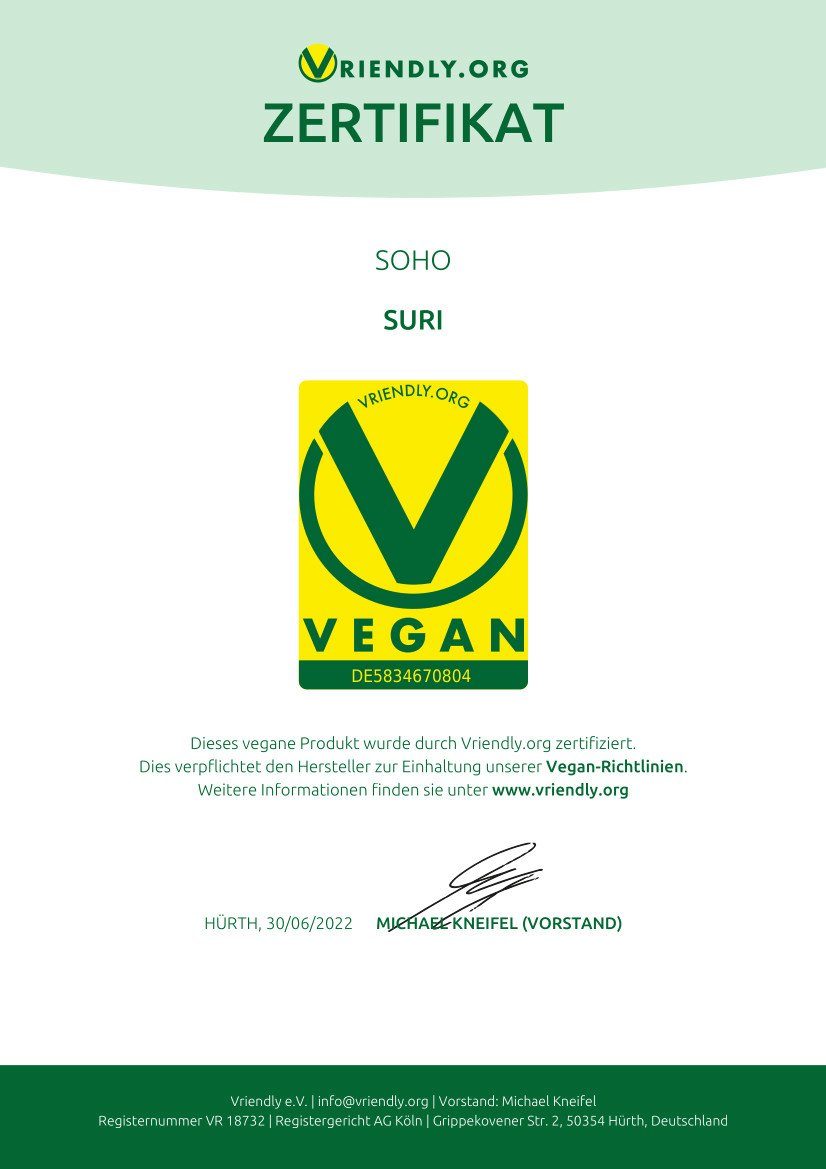 SOHO Naturkosmetik Feste Duschseife SURI Fruchtig, cremige Duschpflege mit Sanddornextrakt & süßer Orange