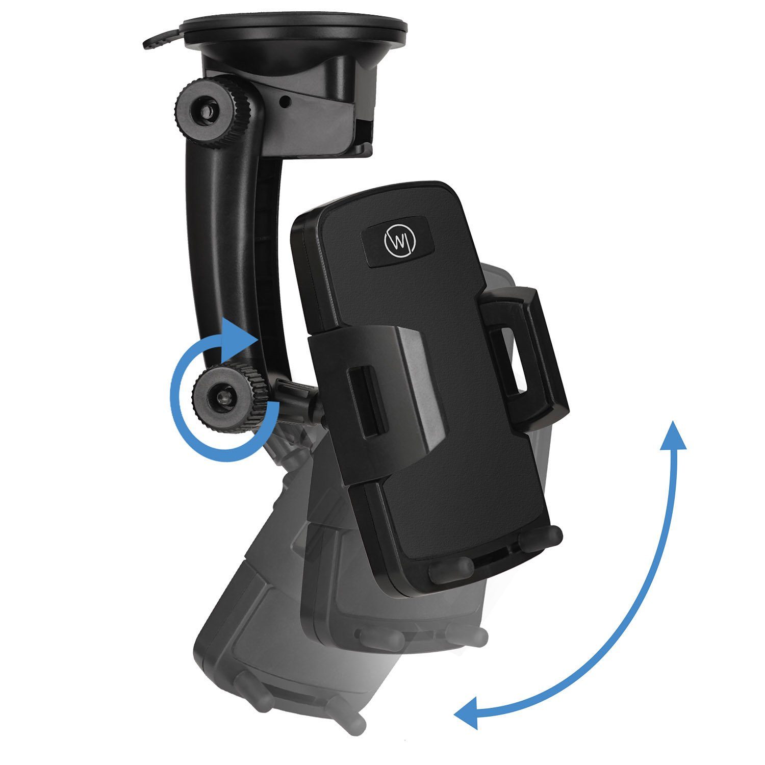 Wicked Chili Smartphone-Halterung Autohalterung für iPhone 16 15 14 13 Pro Mini Max, (1er Set, 1-tlg., 2in1 Halterung für Windschutzscheibe und Armaturenbrett / – Bild 5 von 5