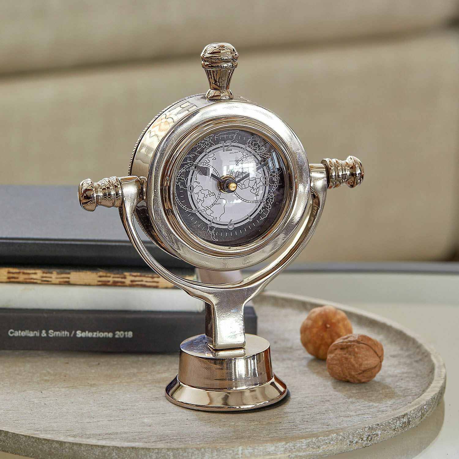 Mirabeau Wanduhr Uhr Iskora silber