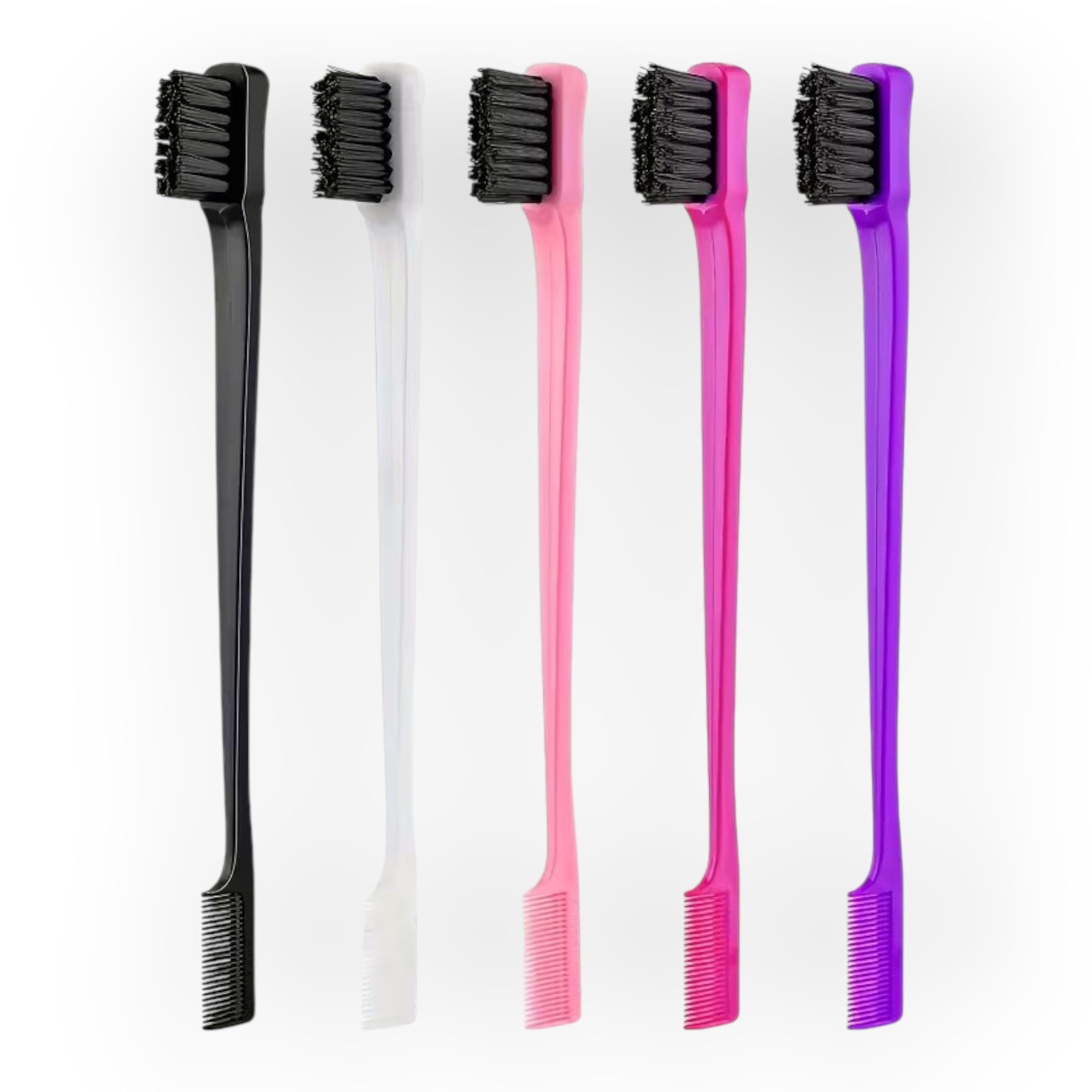 HC Haarbürste Edge Brush zum Fixieren der Babyhaare in verschiedenen Farben, Packung, präzise Kantenformung, sanft zur Haarlinie