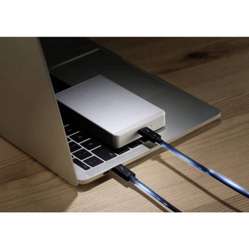 Renkforce Thunderbolt™ 4 Highspeed-Verbindungskabel 0.8 m USB-Kabel, doppelt geschirmt