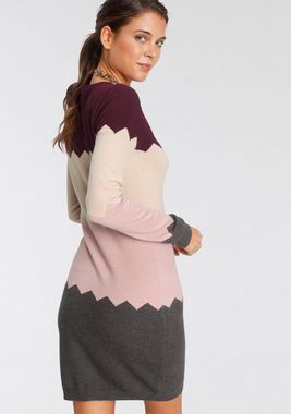 Laura Scott Strickkleid mit Zickzack-Muster